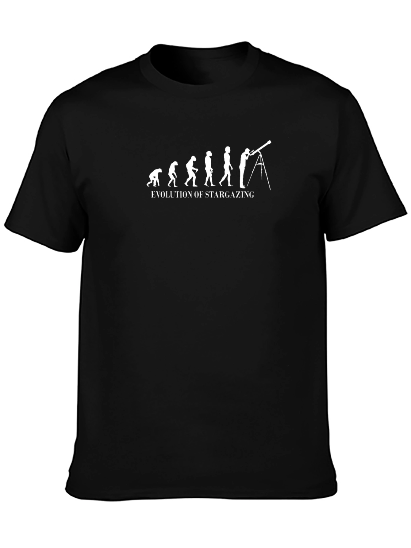 Evolution of Stargazing Graphic T-Shirt