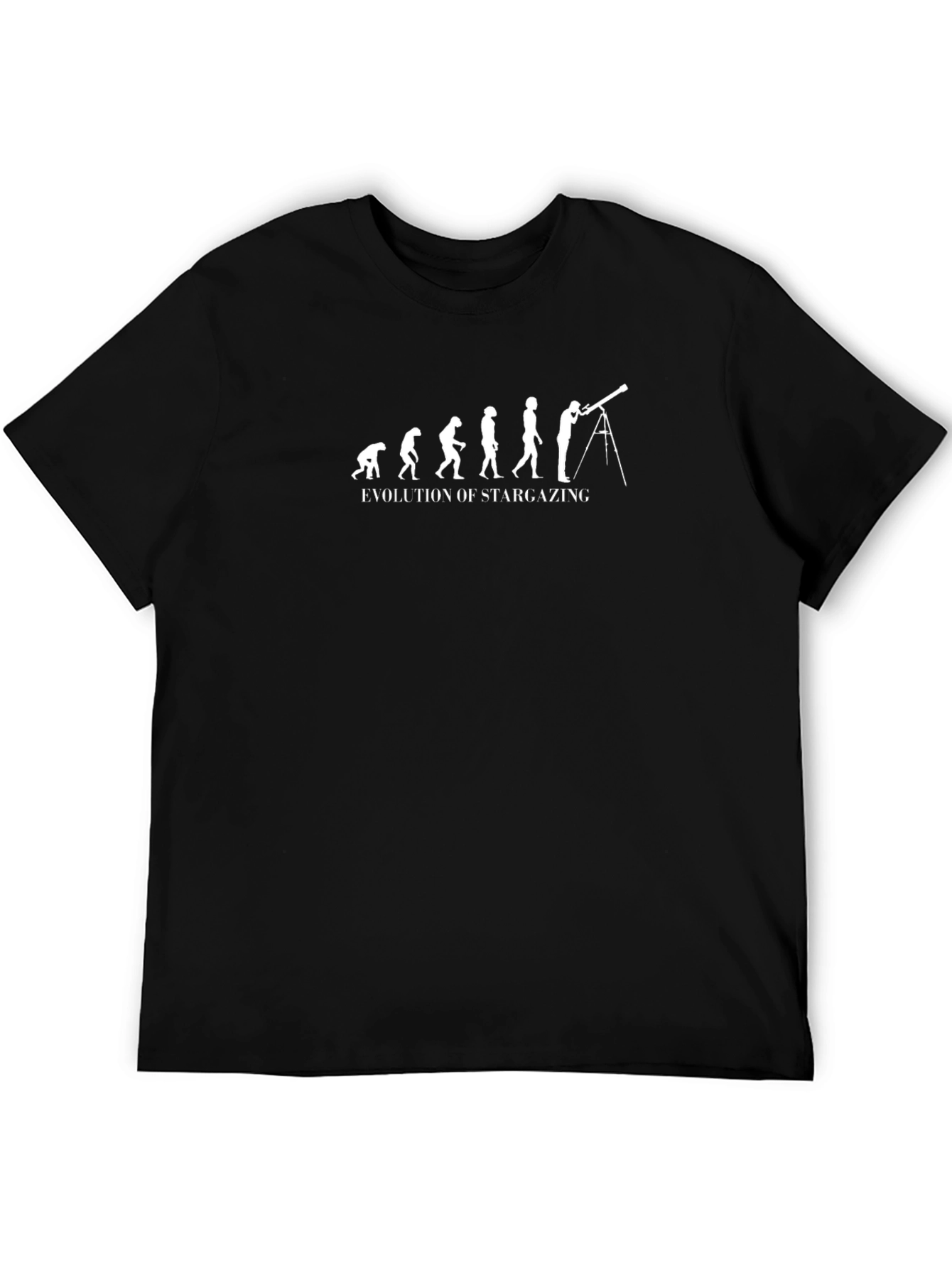 Evolution of Stargazing Graphic T-Shirt