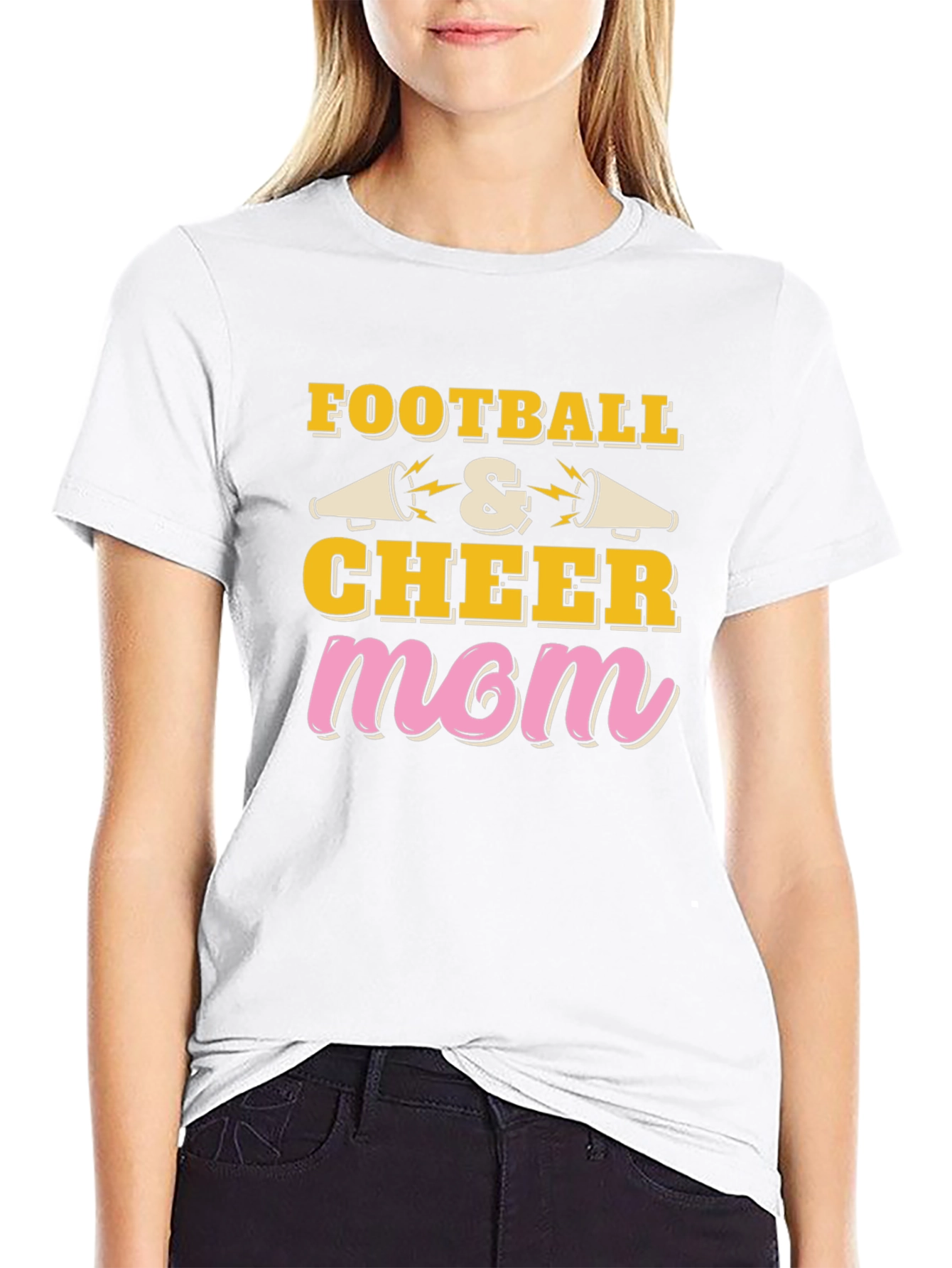 Football & Cheer Mom T-Shirt