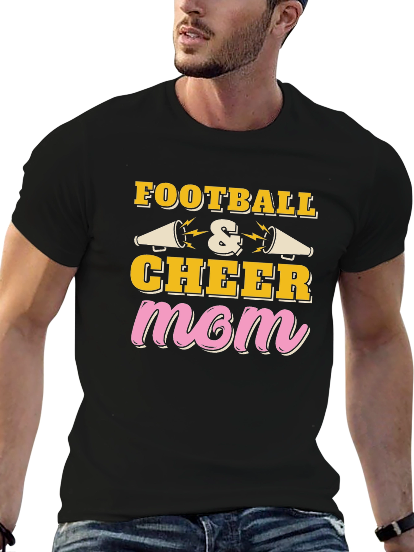 Football & Cheer Mom T-Shirt