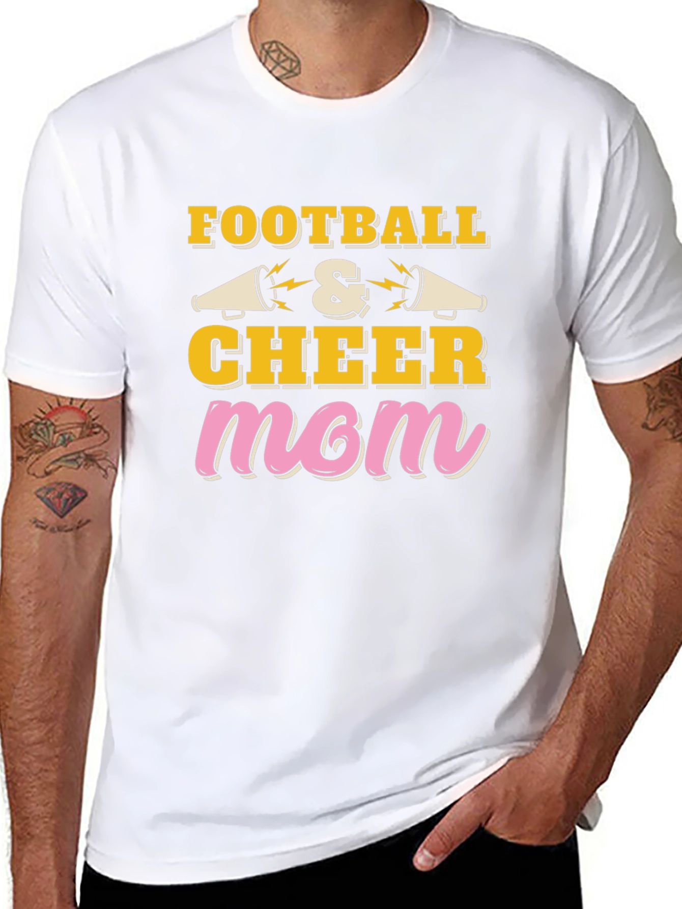 Football & Cheer Mom T-Shirt