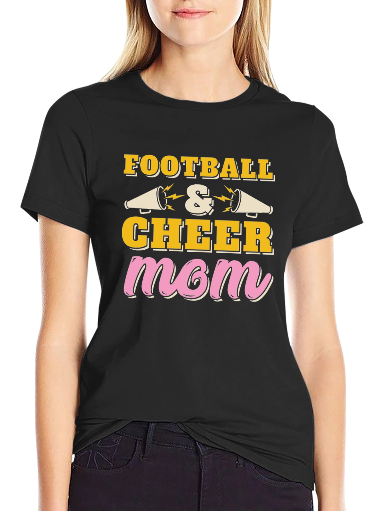 Football & Cheer Mom T-Shirt