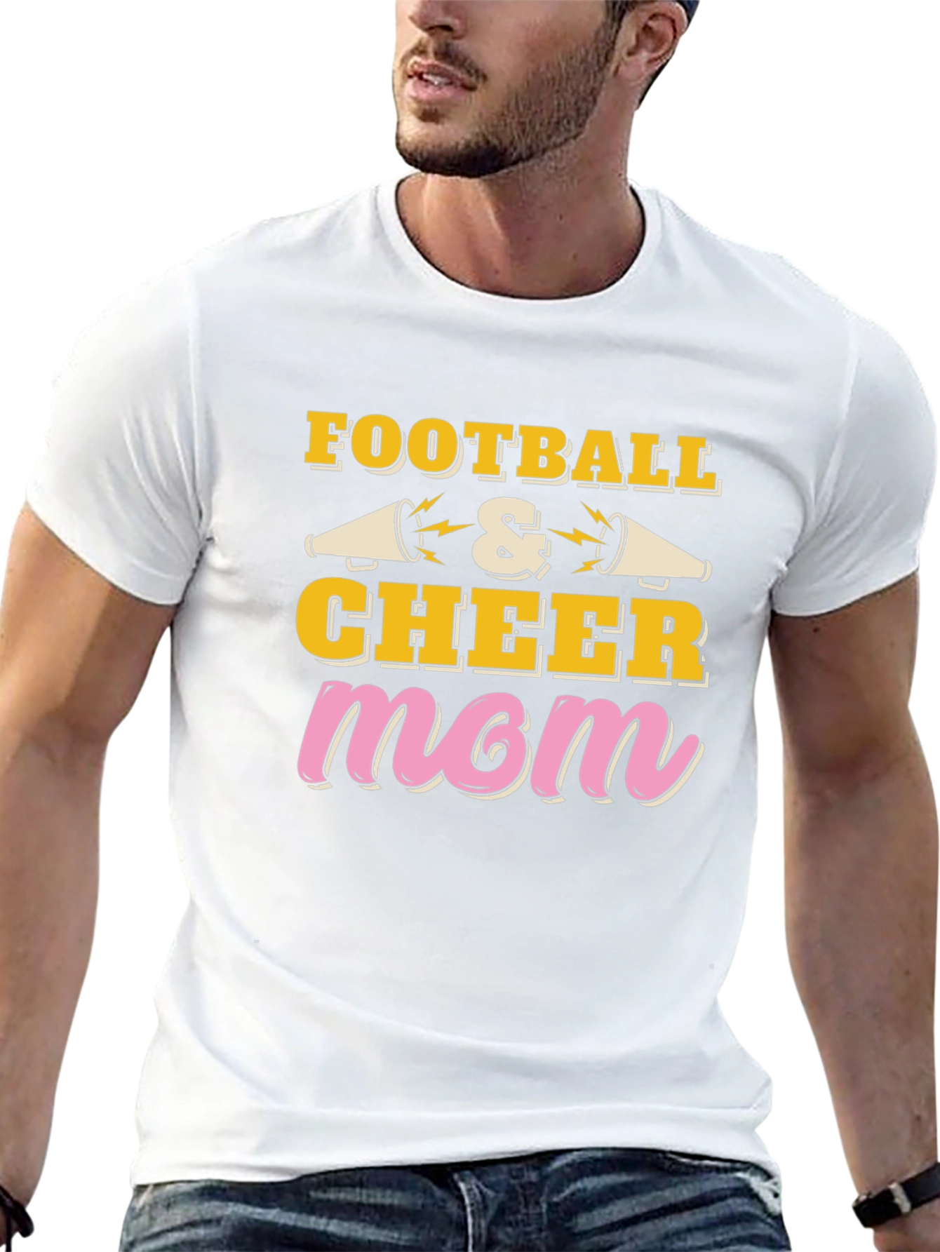 Football & Cheer Mom T-Shirt