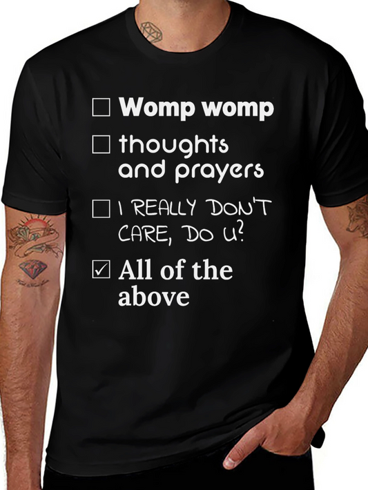 Funny Checklist T-Shirt - All of the Above