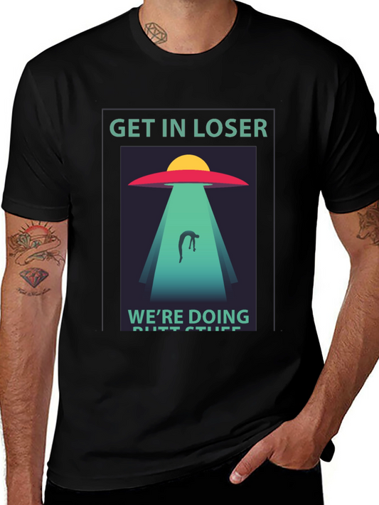 Get In Loser Alien Abduction Graphic Tee