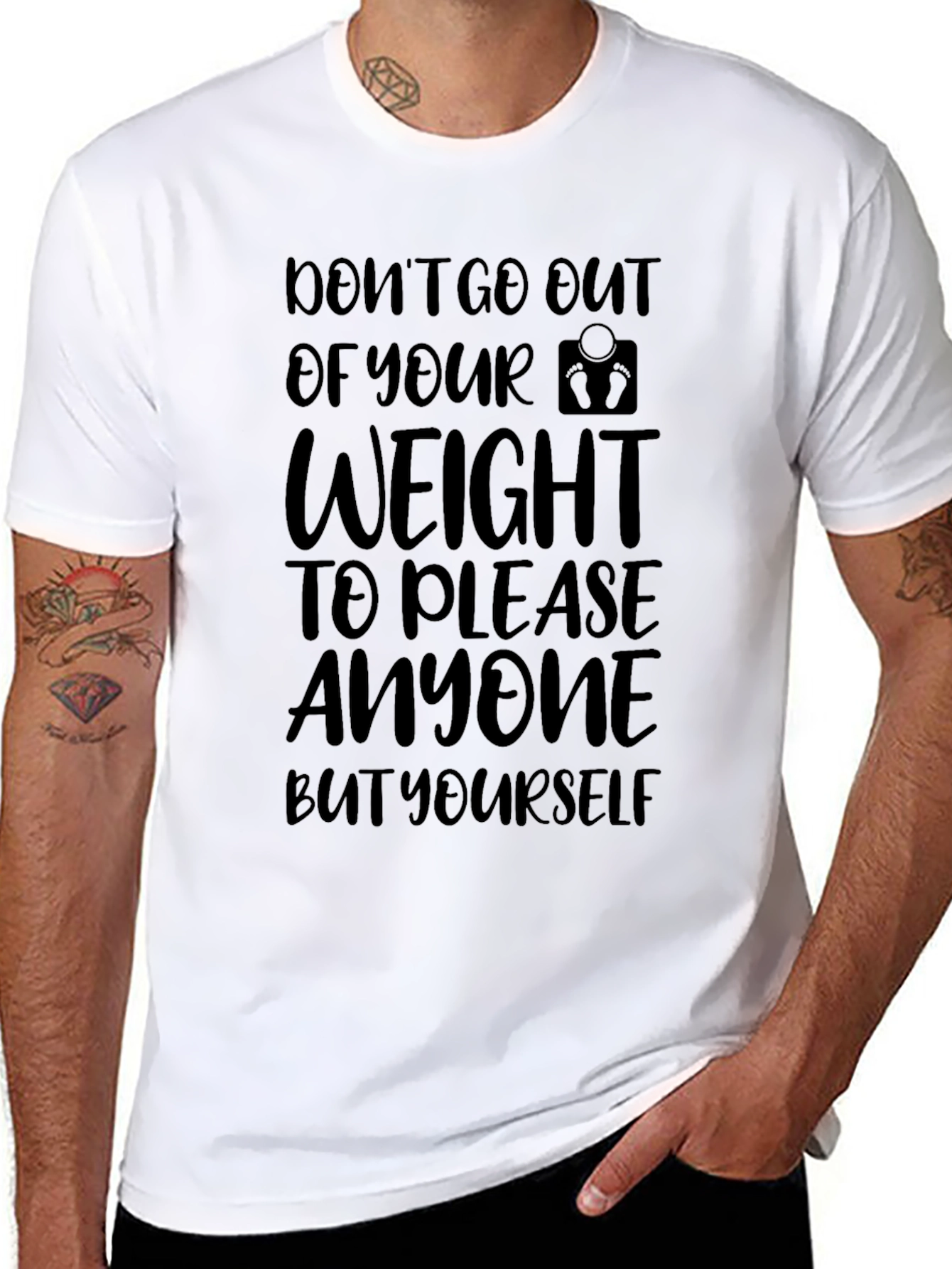 Motivational Black T-Shirt: Dont Change for Others