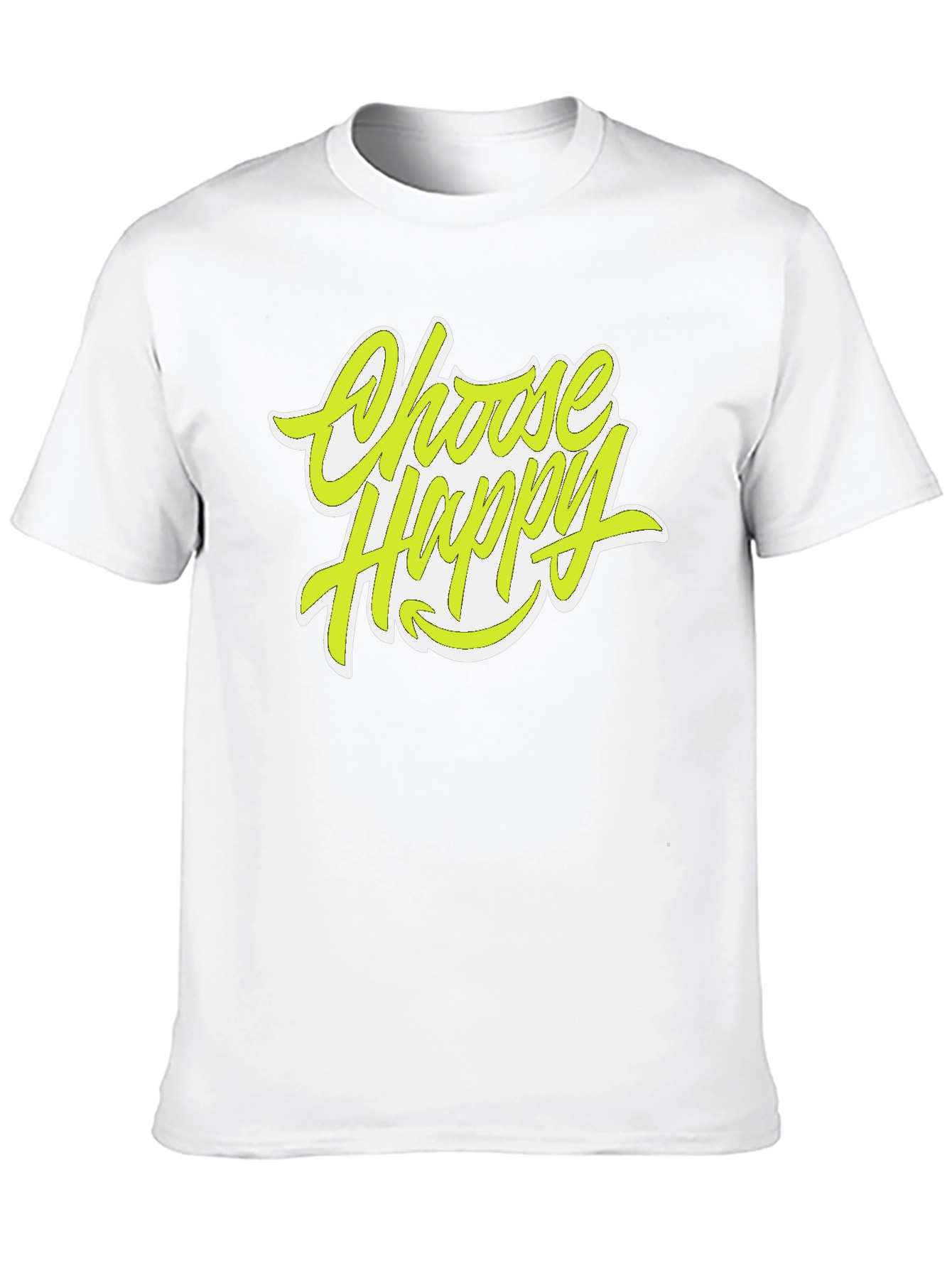 Choose Happy Graphic Tee - Stylish Positive Vibes Shirt