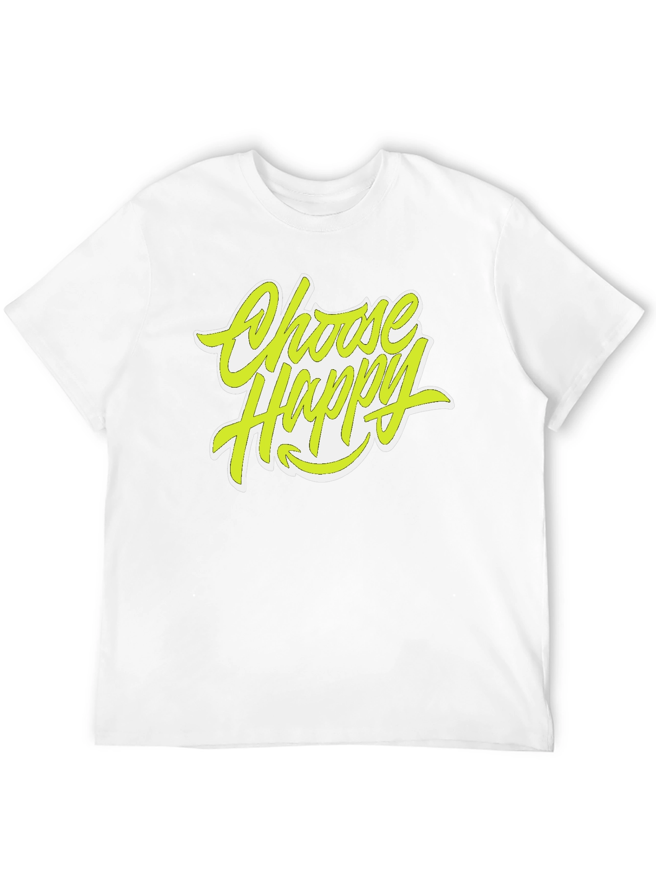 Choose Happy Graphic Tee - Stylish Positive Vibes Shirt
