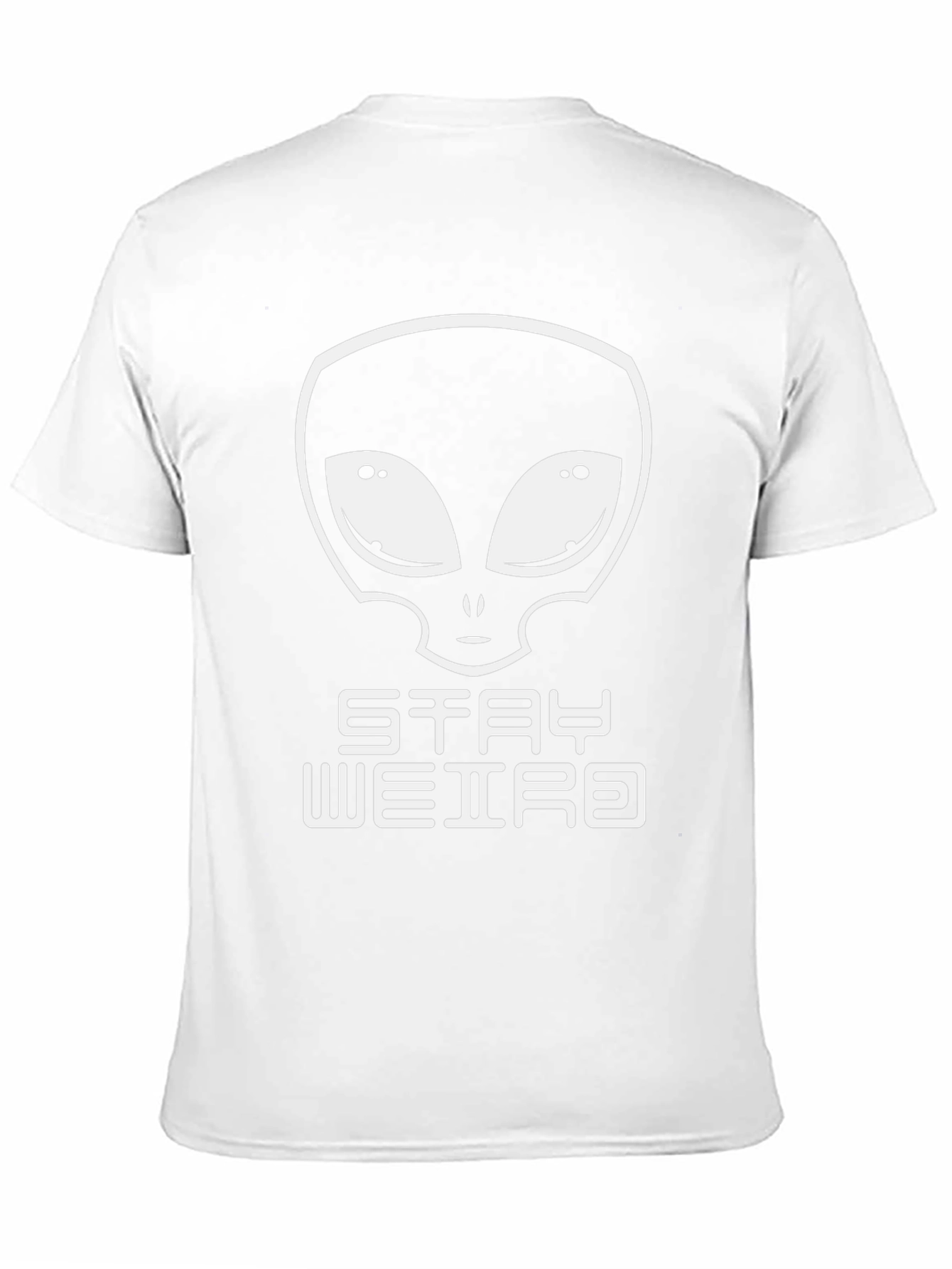 Stay Weird Alien Graphic Black T-Shirt