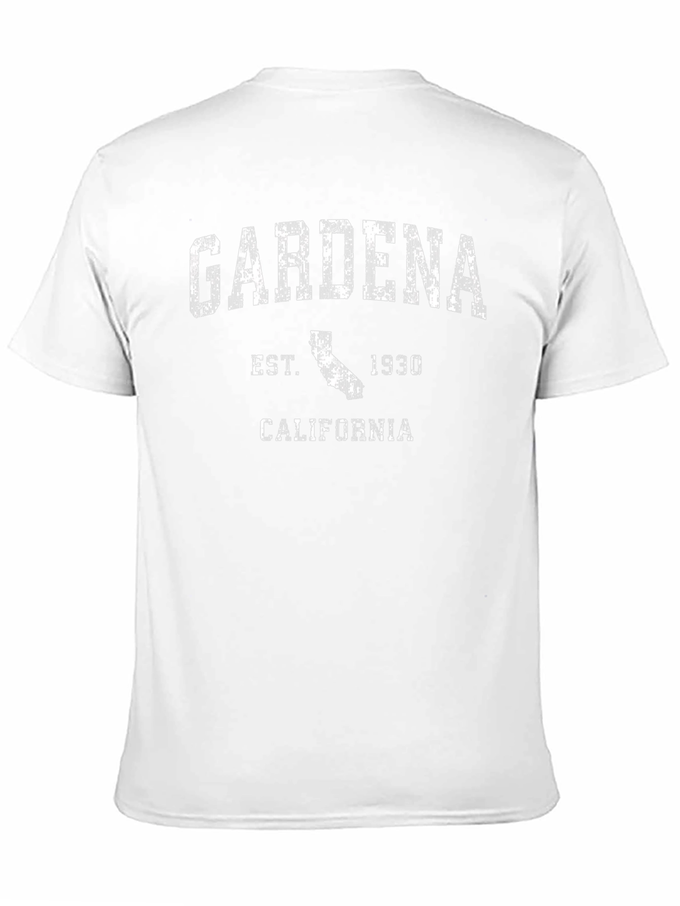 Gardena California Est. 1930 T-Shirt Black Cotton