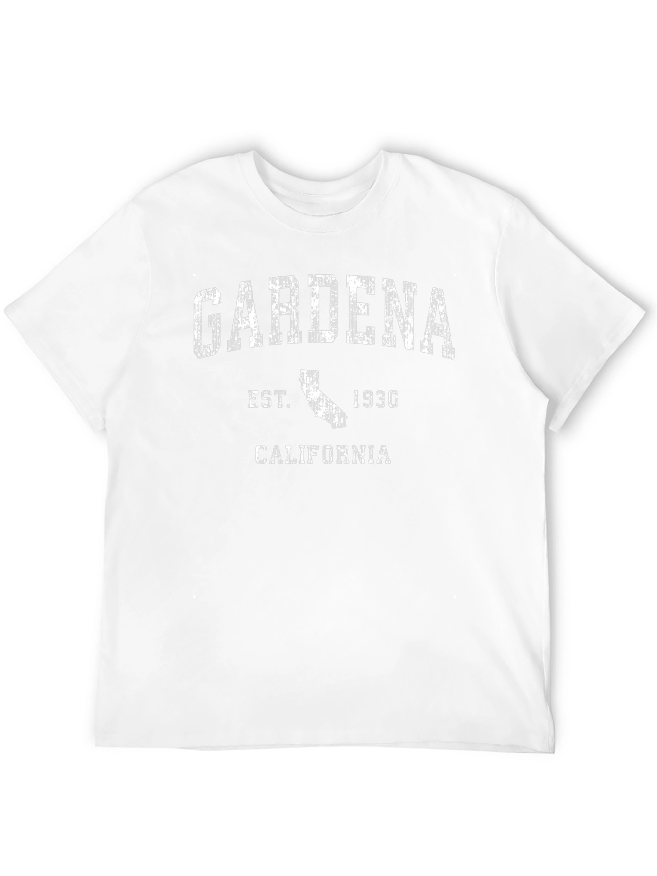 Gardena California Est. 1930 T-Shirt Black Cotton