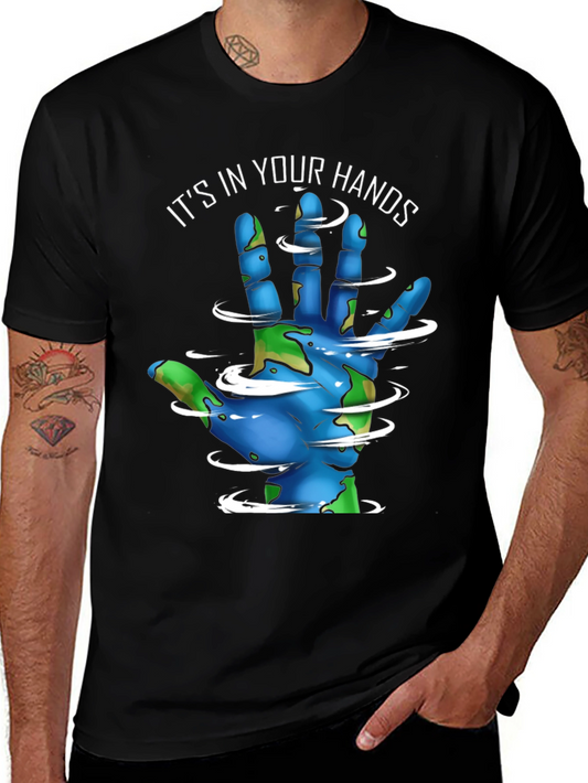 Earth in Your Hands Graphic Tee - Save the Planet!