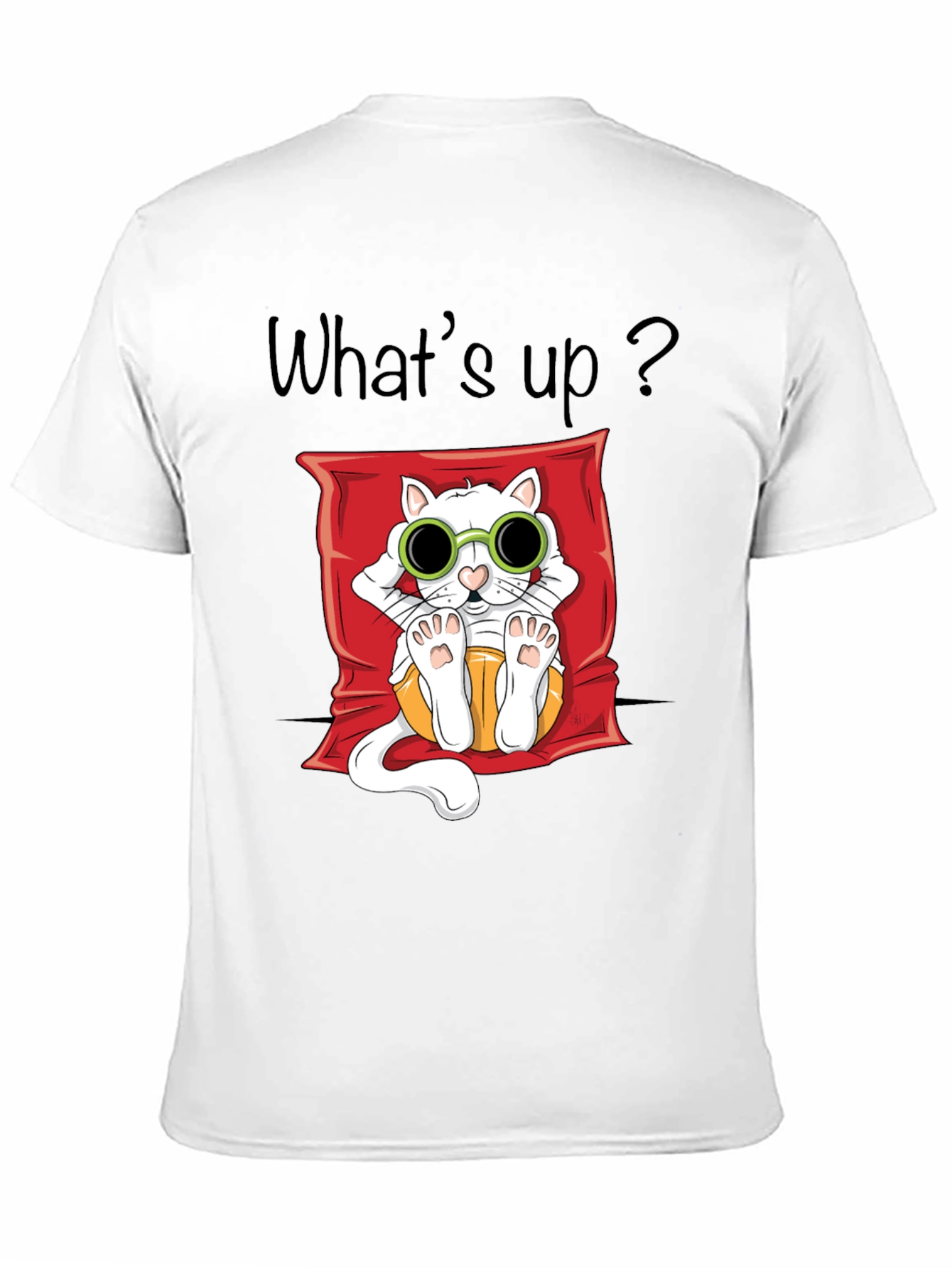 Cool Cat Graphic T-Shirt - Unisex Black Tee