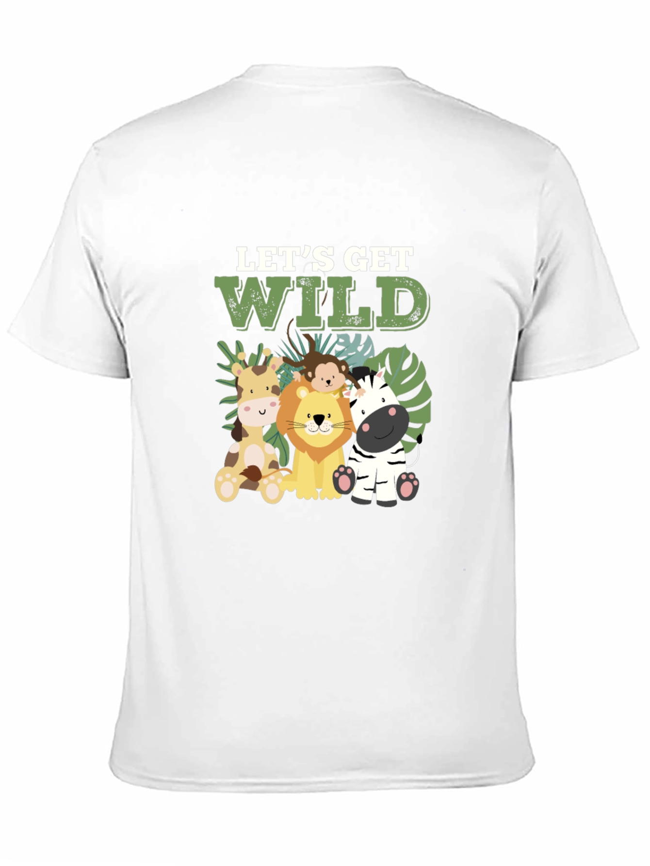 Lets Get Wild Safari Animals Graphic Tee