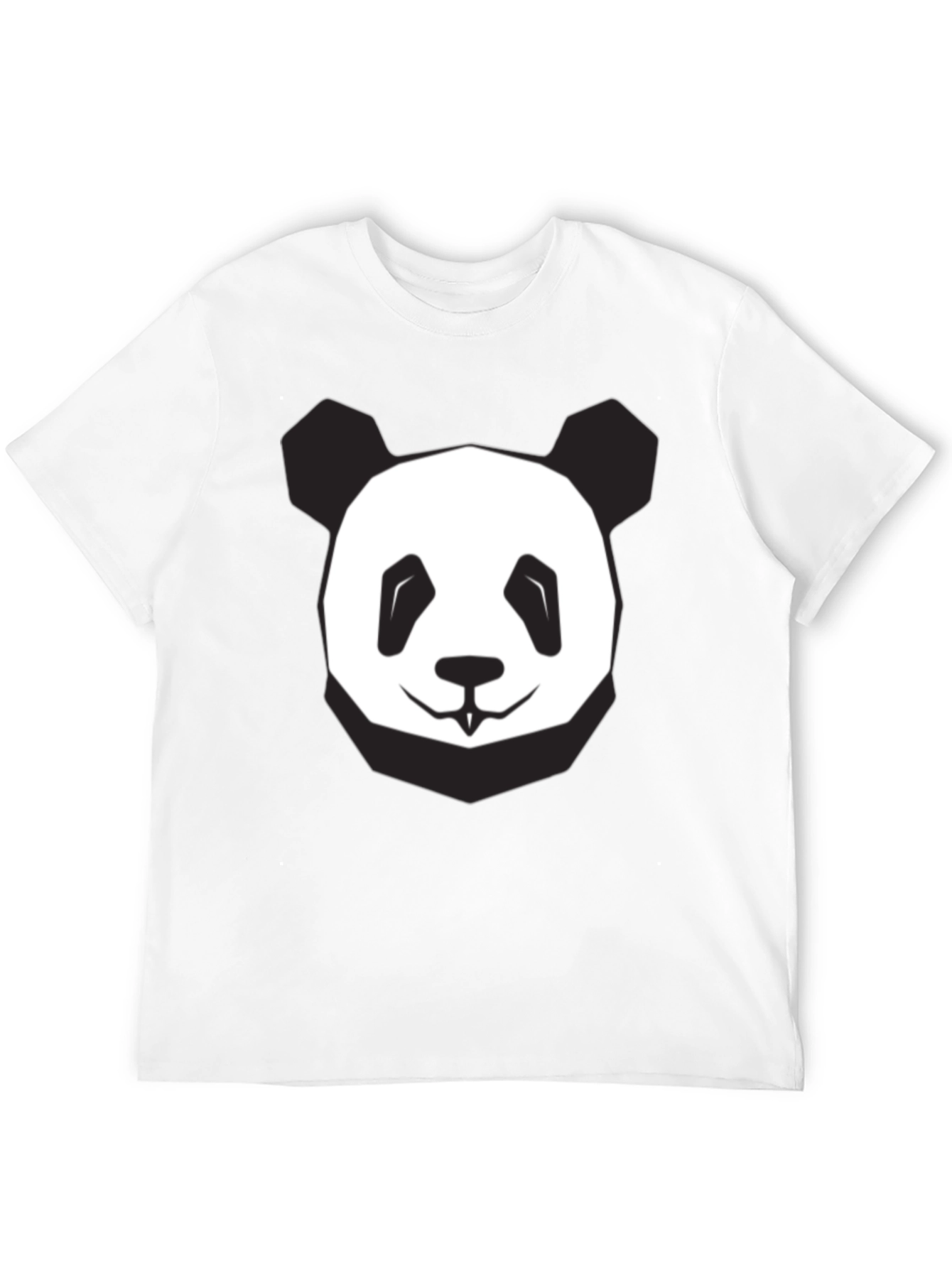 Cool Panda Graphic Tee - Soft Black Cotton T-Shirt