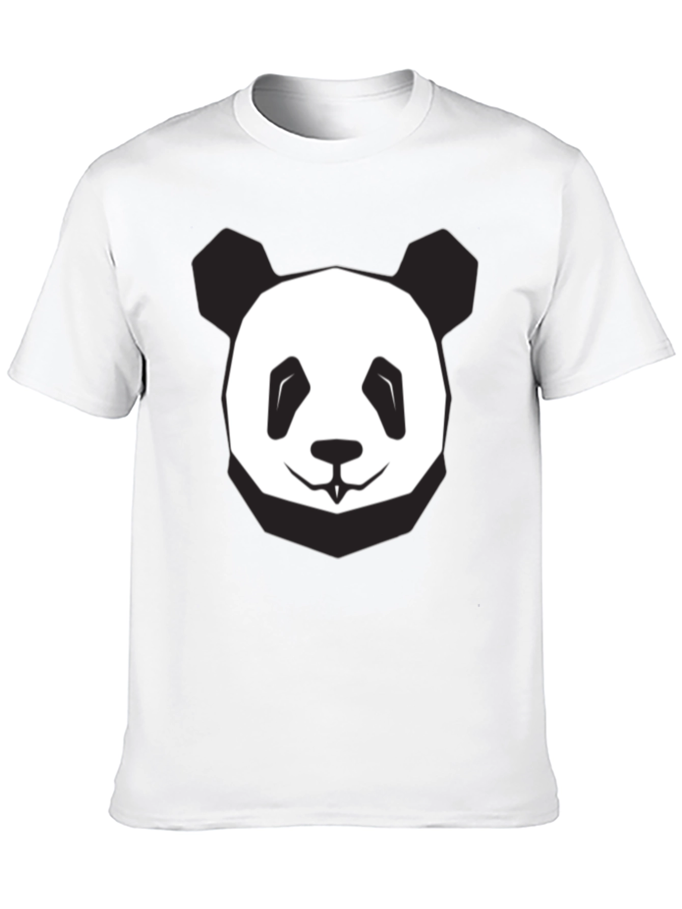 Cool Panda Graphic Tee - Soft Black Cotton T-Shirt