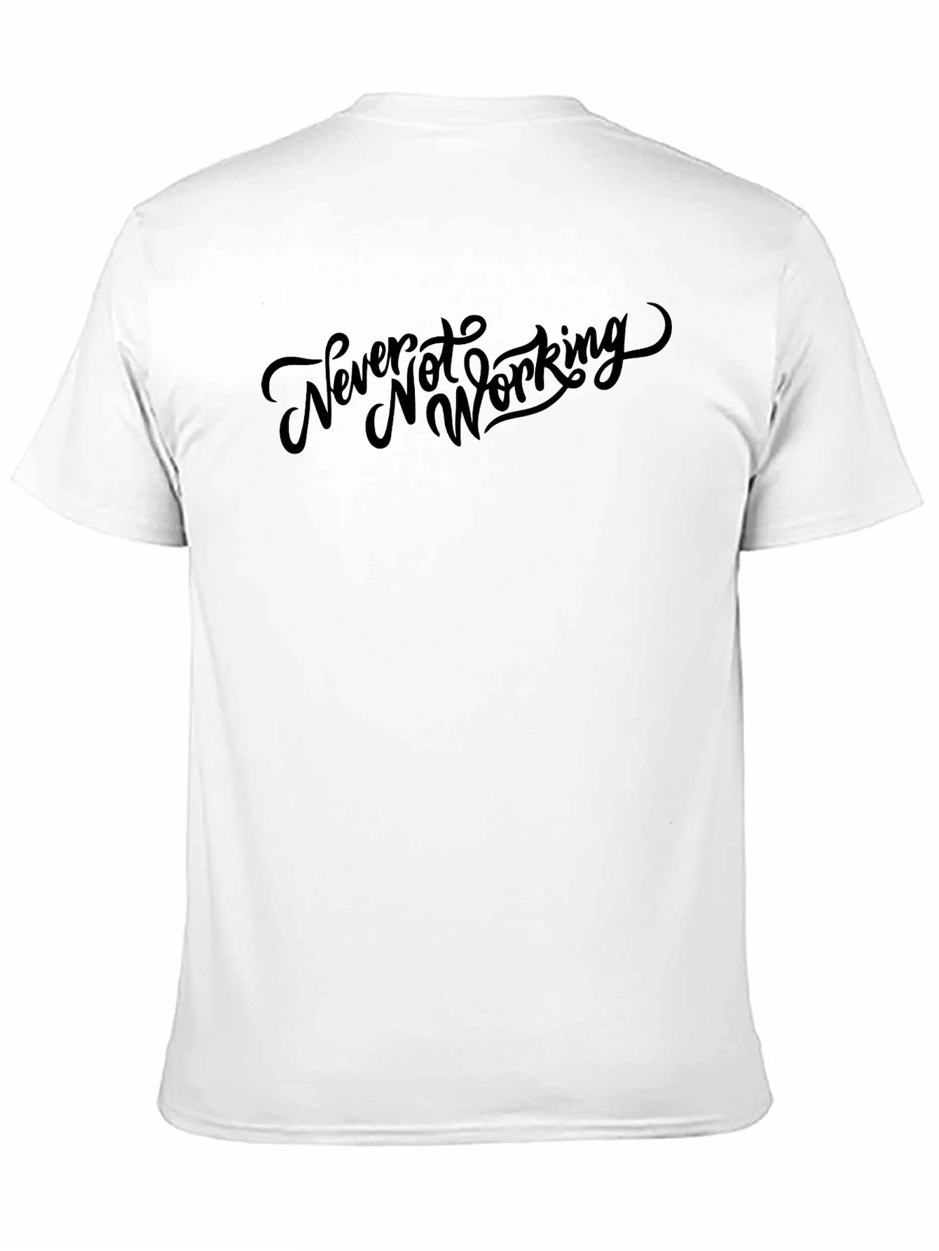 Never Not Working Black Graphic Tee