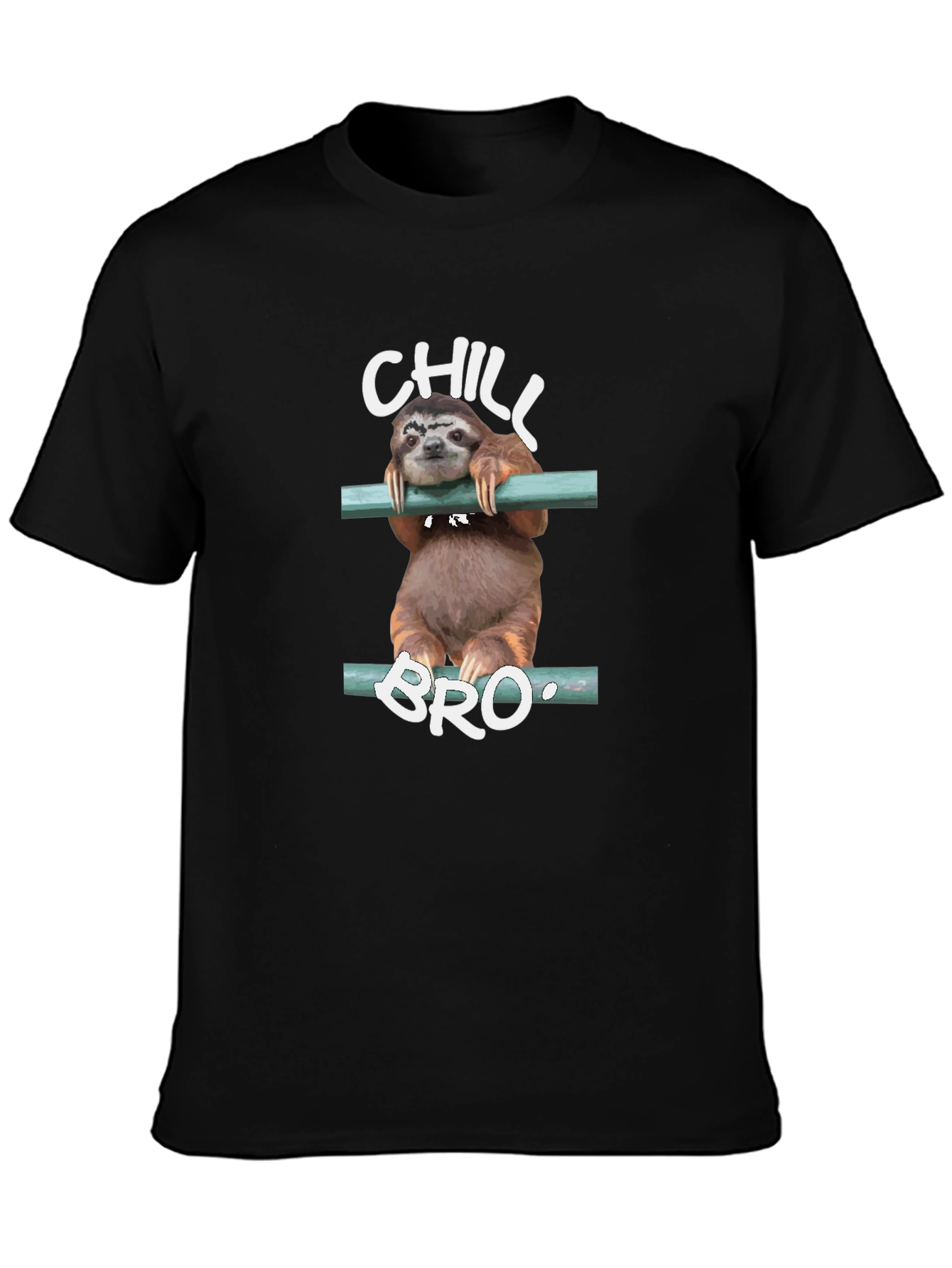 Chill Bro Sloth Graphic Tee - Relaxed Style