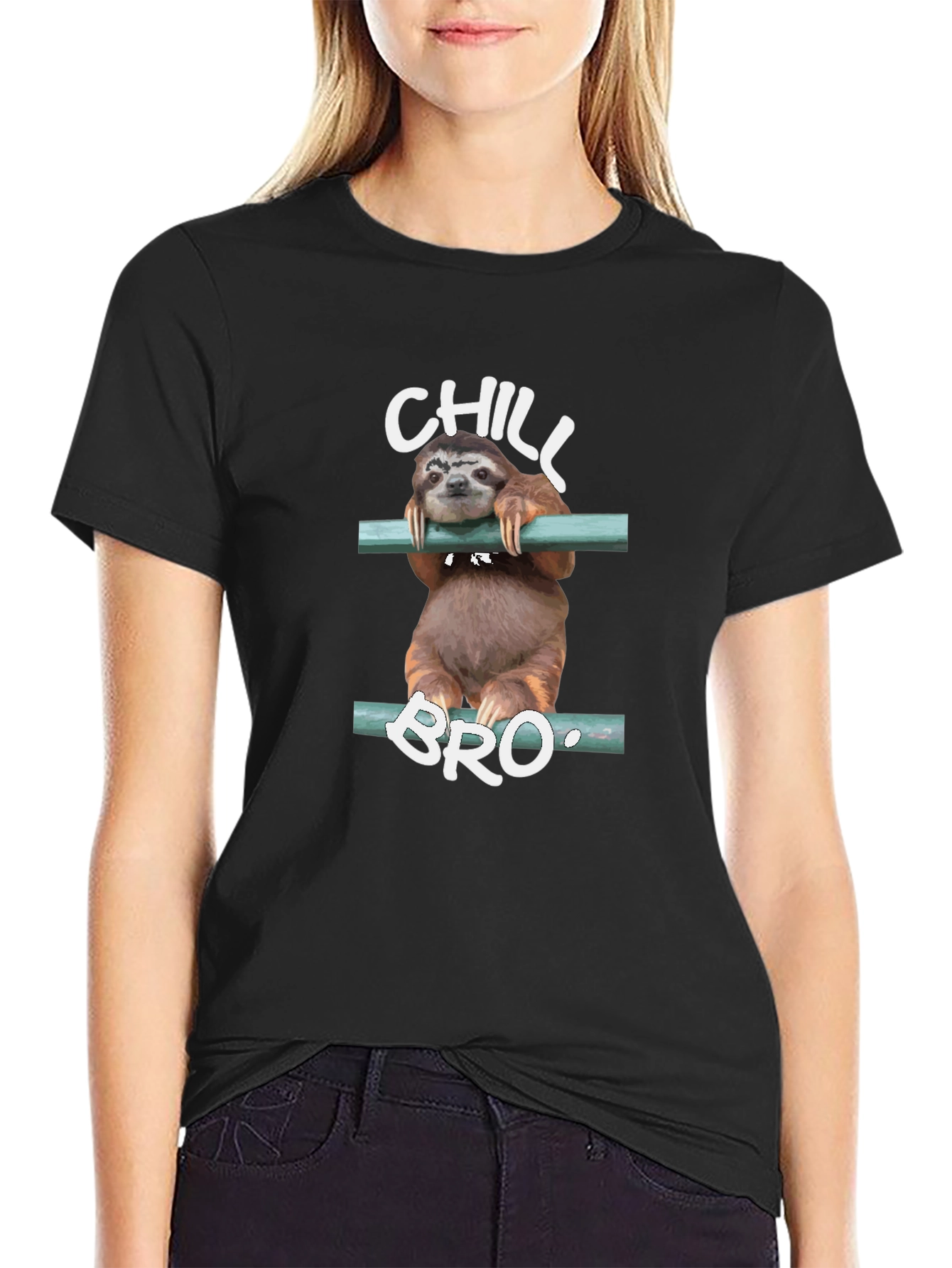 Chill Bro Sloth Graphic Tee - Relaxed Style