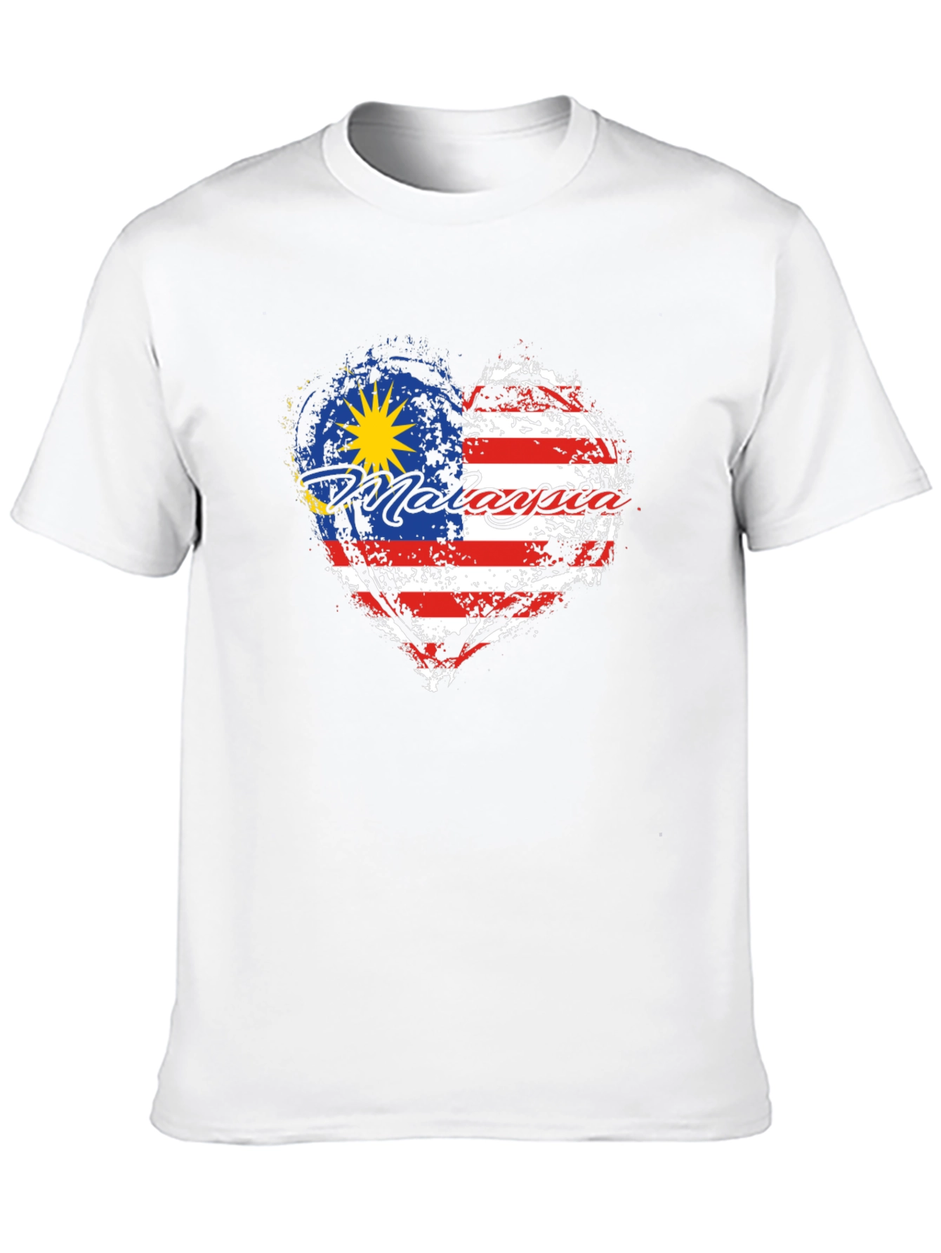 Malaysia Flag Heart T-Shirt