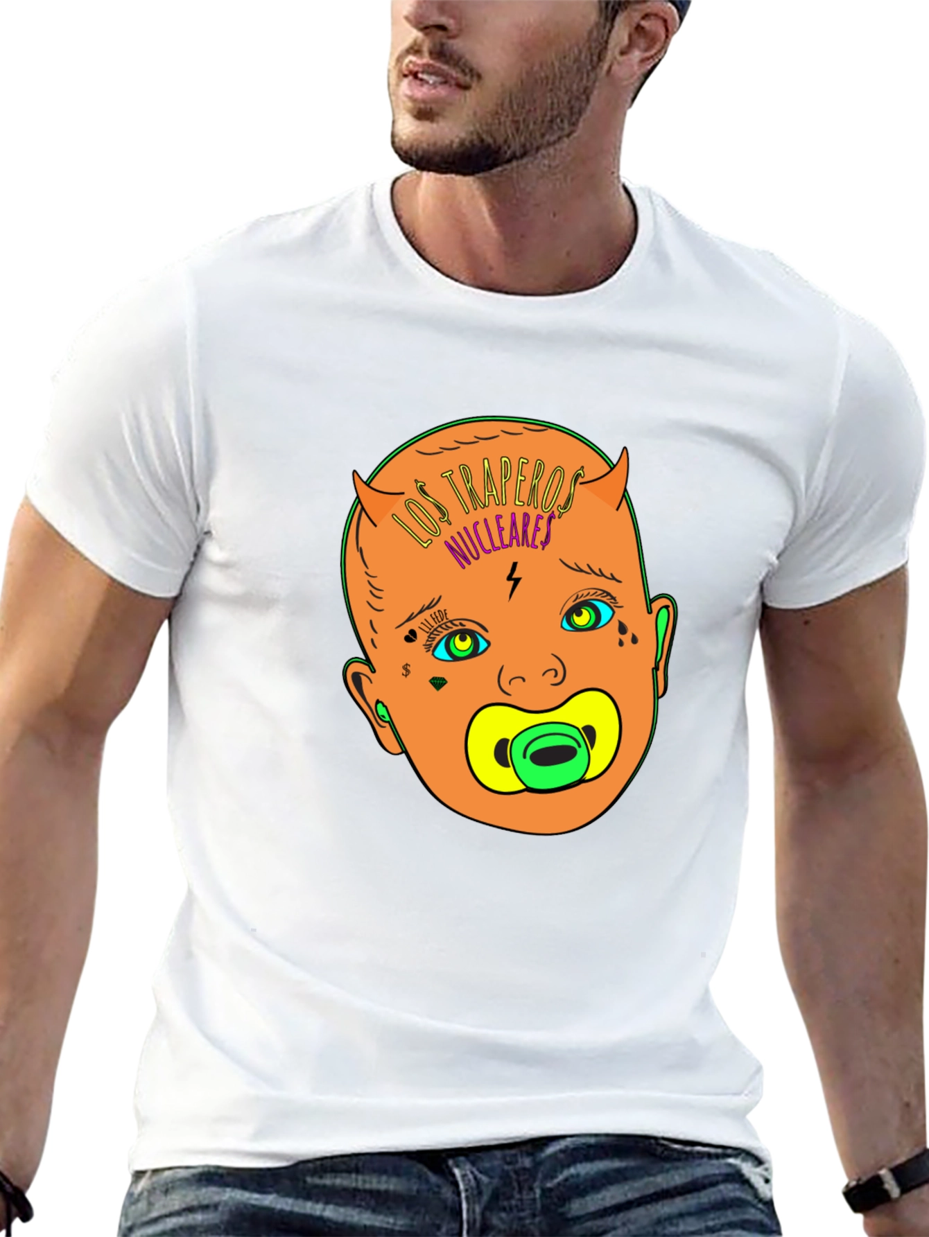 Los Traperos Nucleares T-Shirt: Edgy Baby Graphic Tee