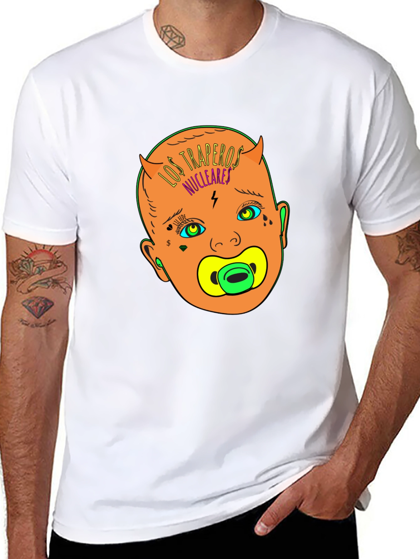 Los Traperos Nucleares T-Shirt: Edgy Baby Graphic Tee