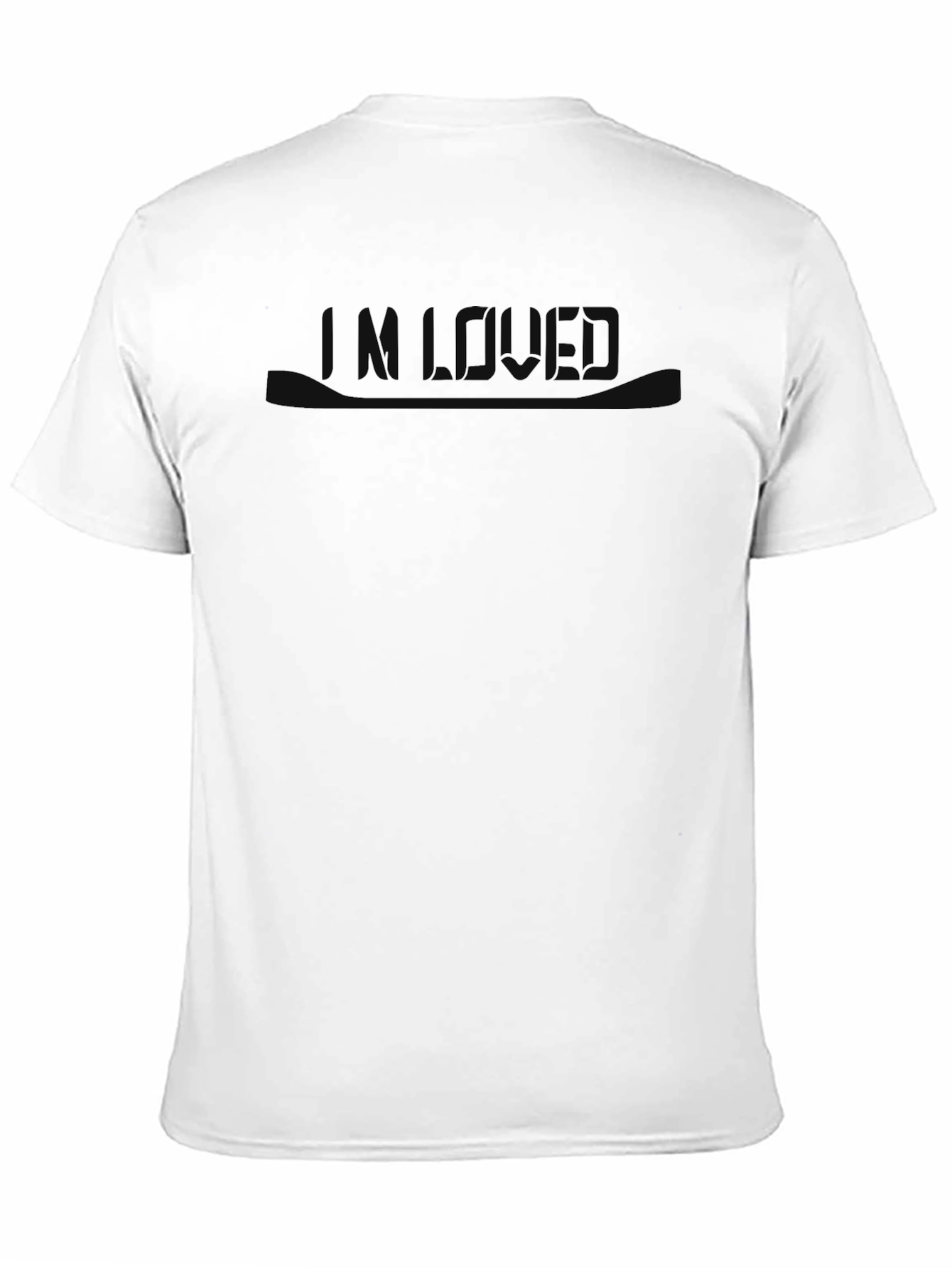 Im Loved Graphic Tee - Stylish Black T-Shirt