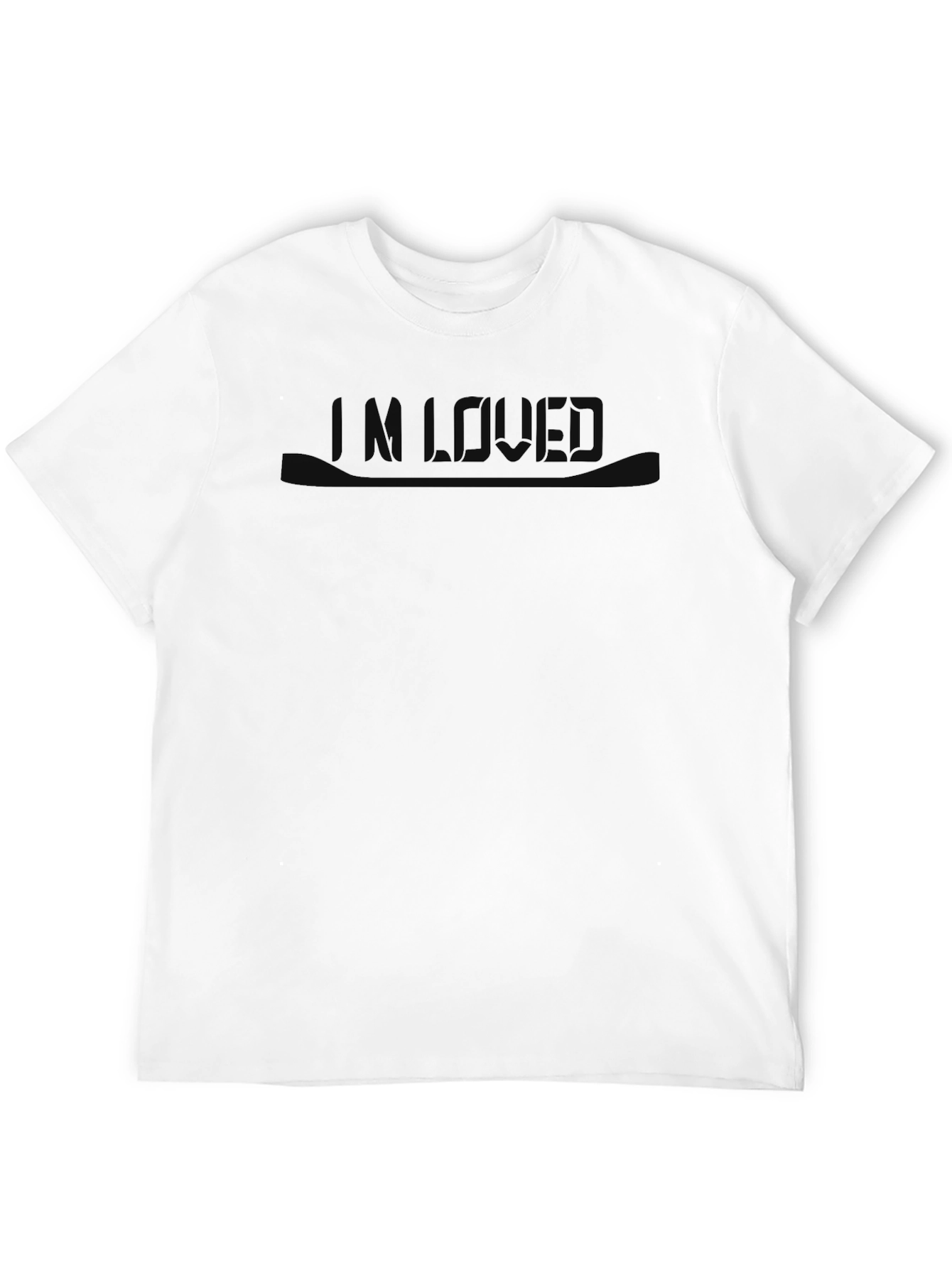 Im Loved Graphic Tee - Stylish Black T-Shirt