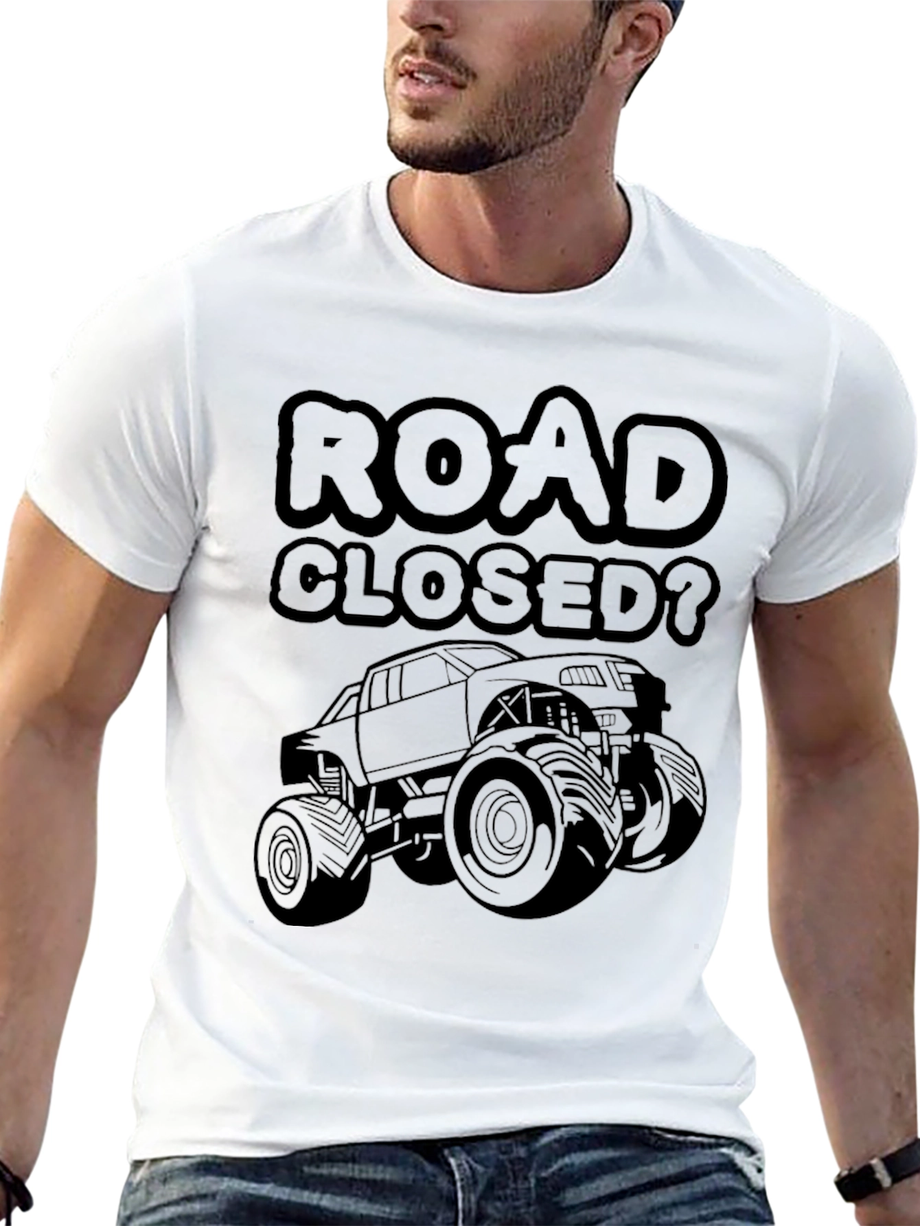 Road Closed? Monster Truck Graphic T-Shirt