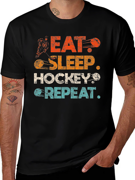 Eat Sleep Hockey Repeat T-Shirt