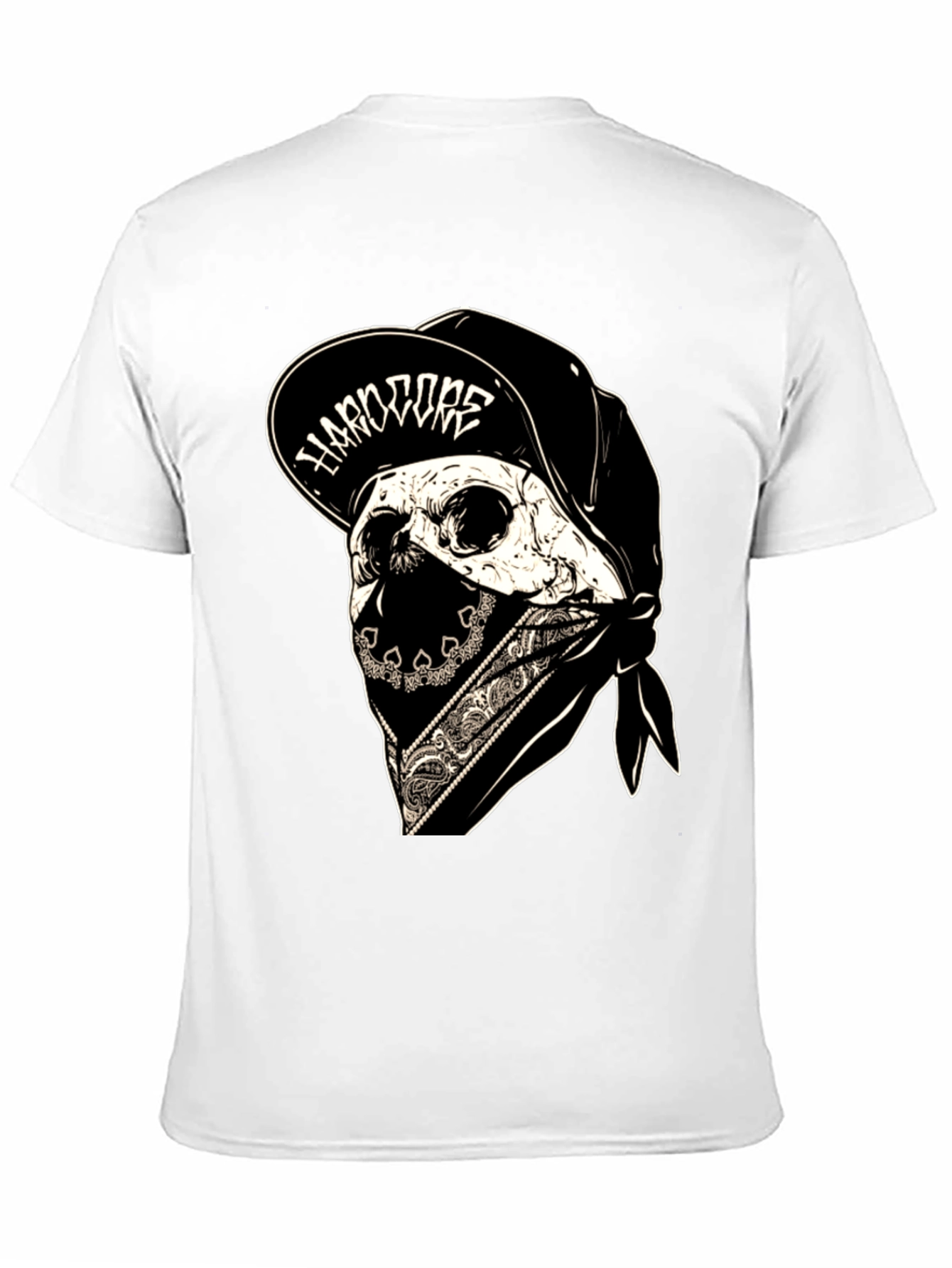 Hardcore Skull Bandana T-Shirt