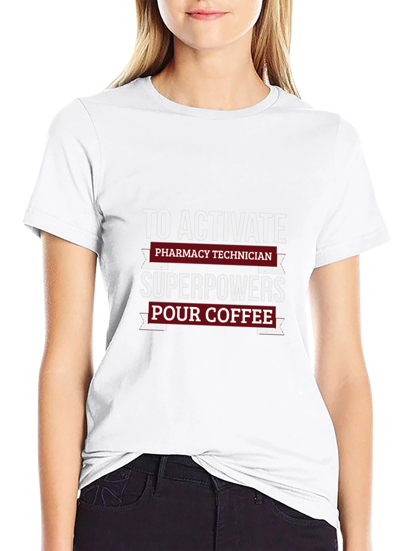 Pharmacy Technician Superpowers Coffee T-Shirt