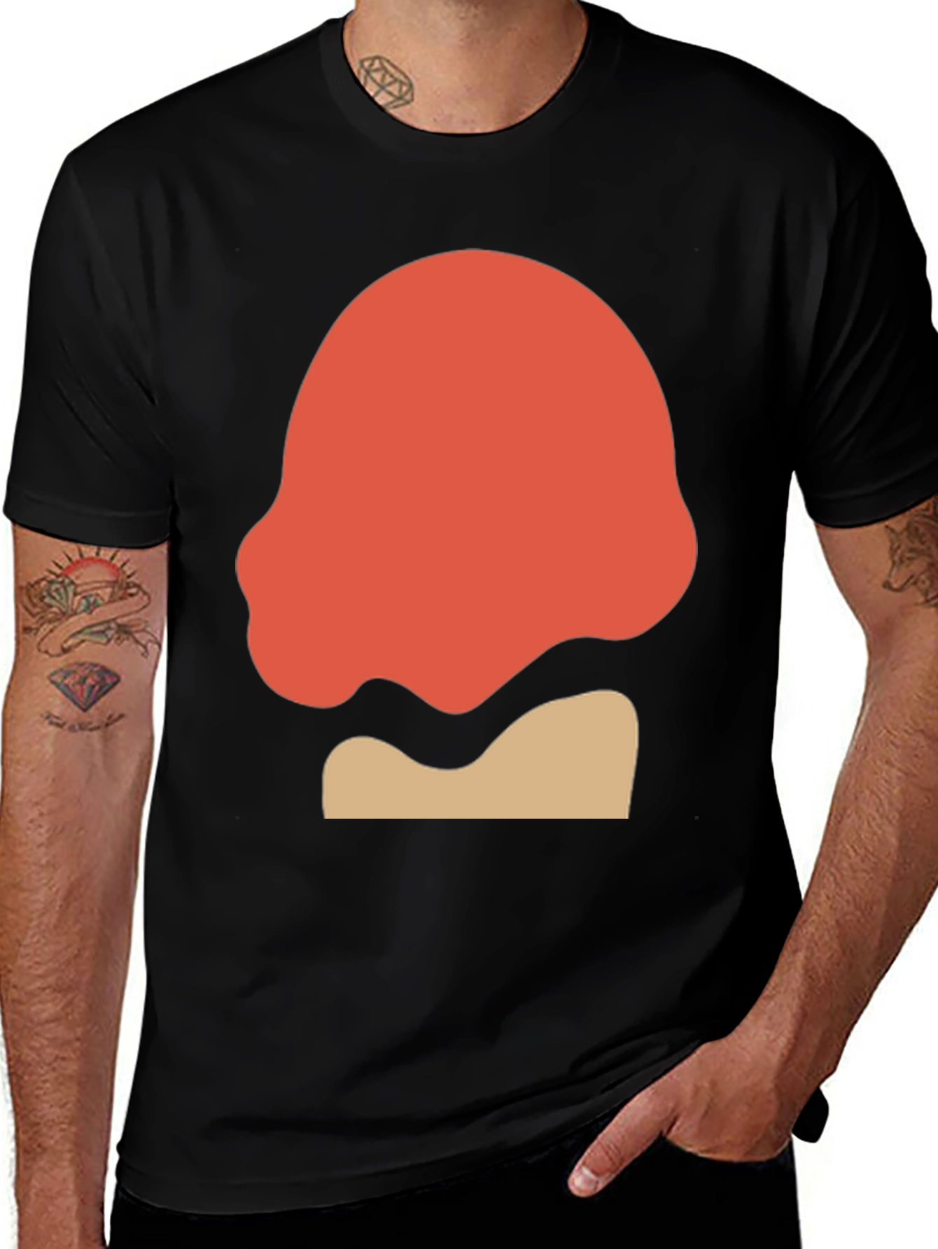 Abstract Graphic Tee - Modern Art Shirt