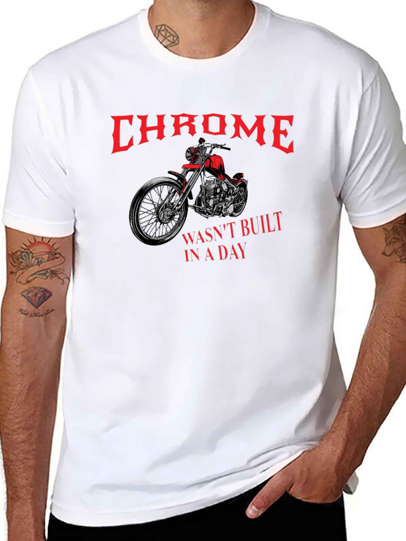 Chrome Motorcycle Graphic Tee