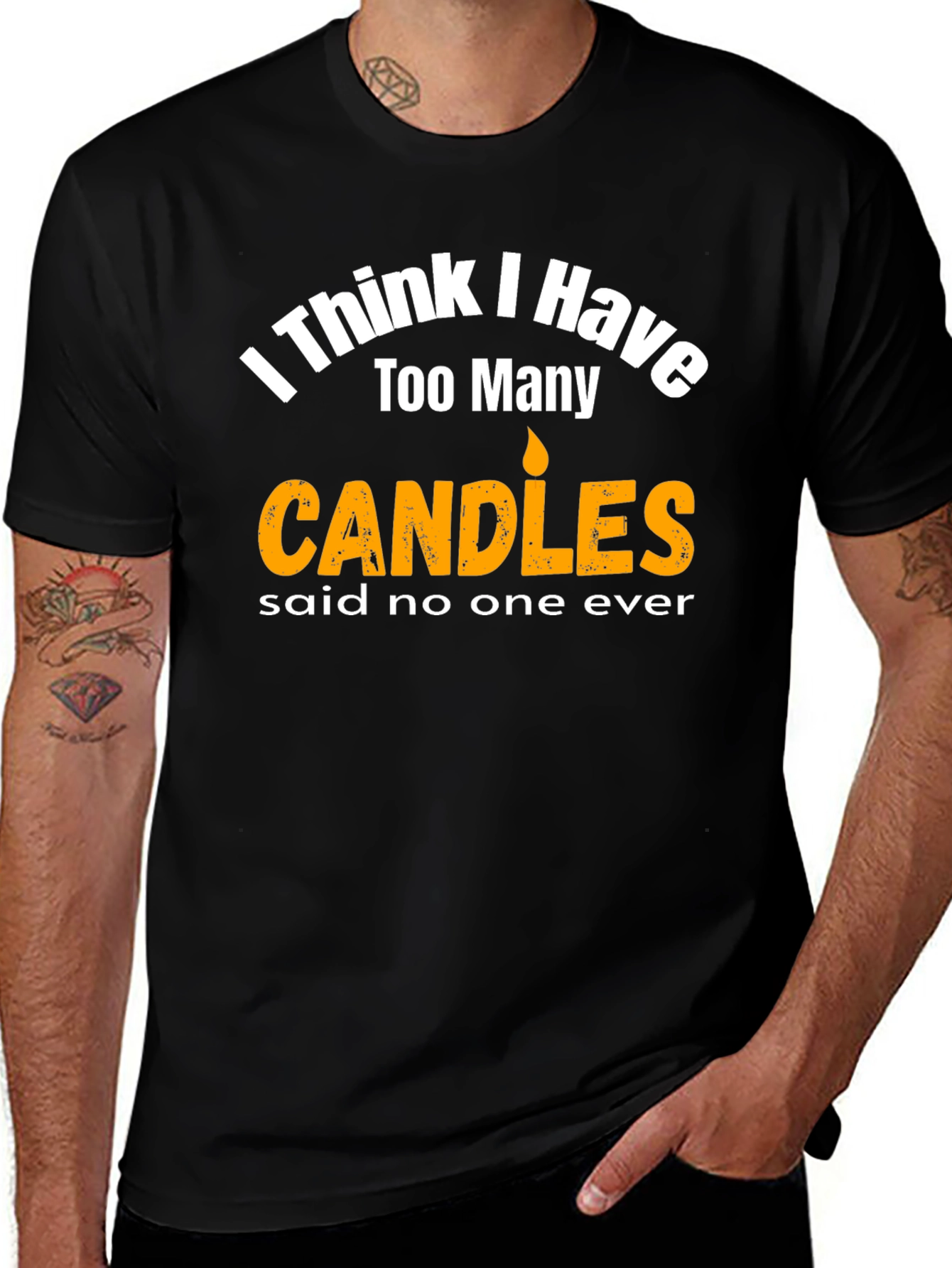 Funny Candle Lover Graphic T-Shirt