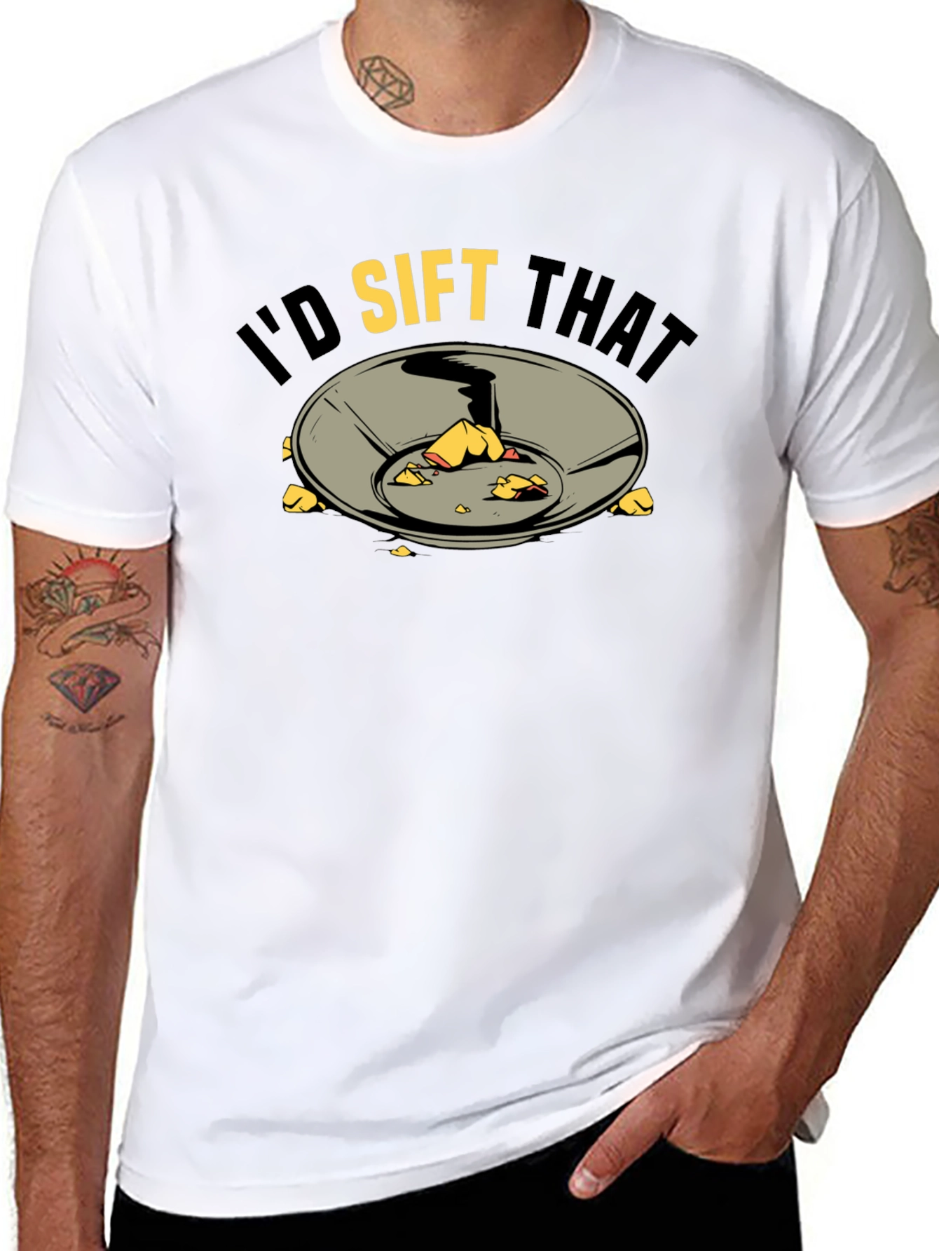 Id Sift That T-Shirt Gold Panning Prospecting Tee