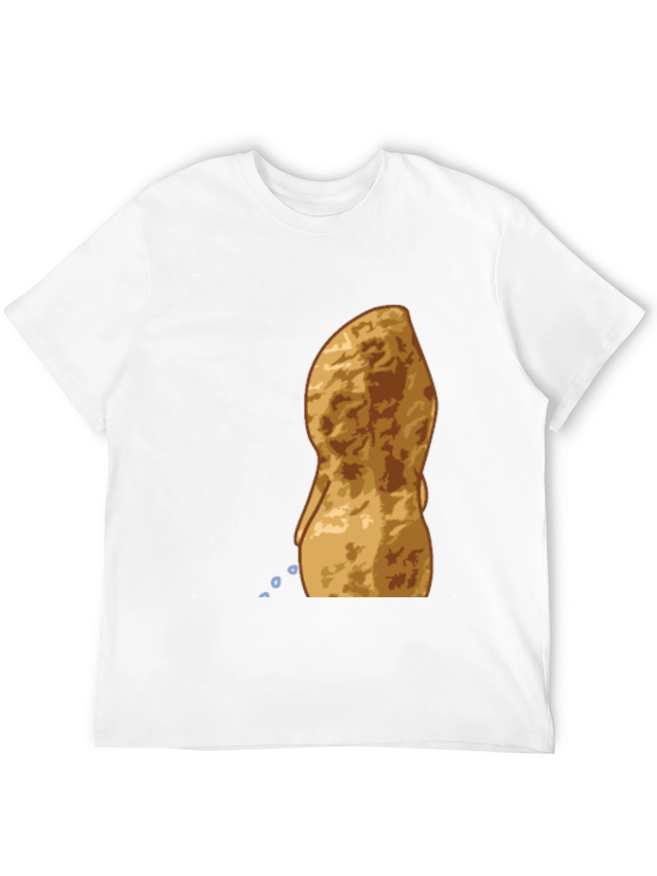 Peeing Peanut Funny Graphic T-Shirt