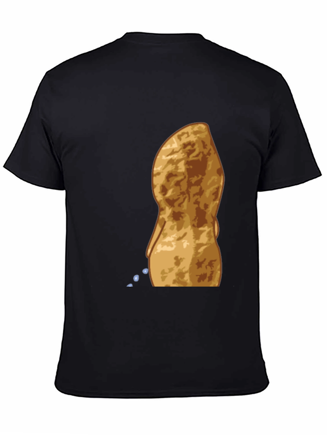 Peeing Peanut Funny Graphic T-Shirt