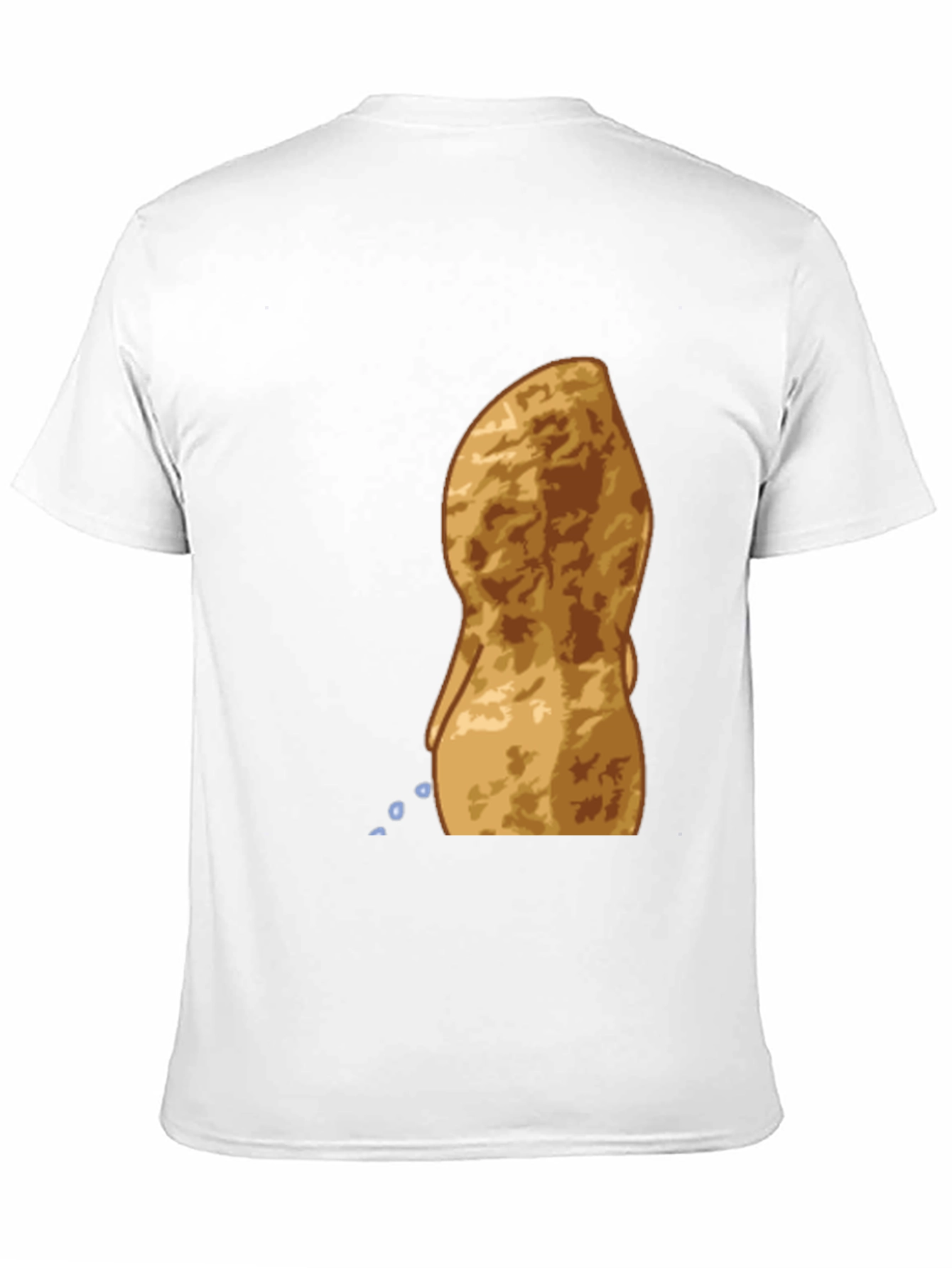 Peeing Peanut Funny Graphic T-Shirt