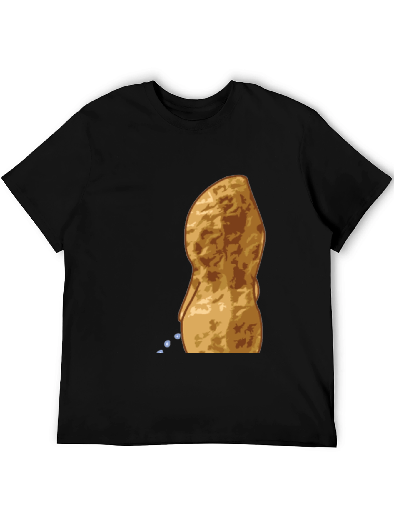Peeing Peanut Funny Graphic T-Shirt