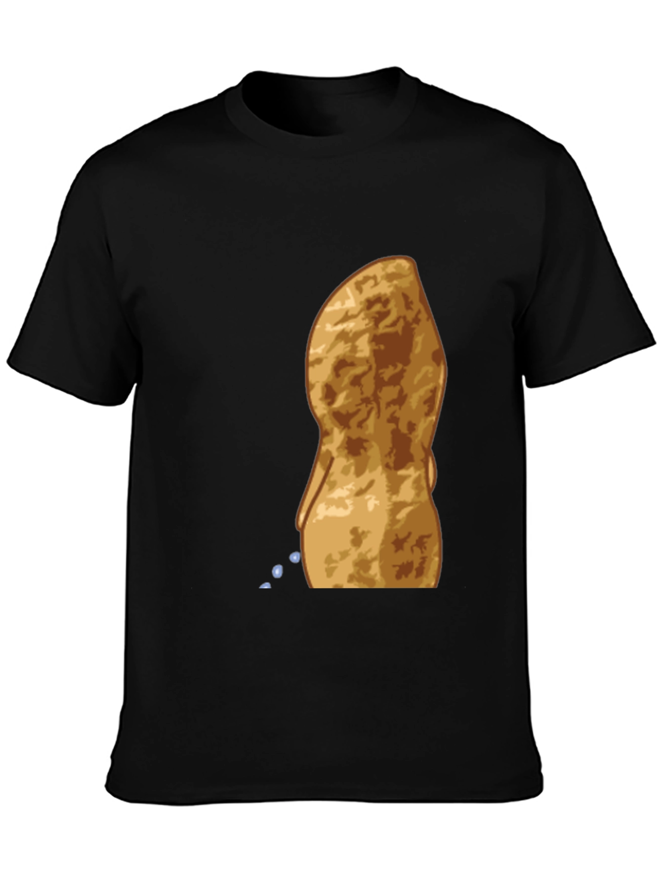Peeing Peanut Funny Graphic T-Shirt