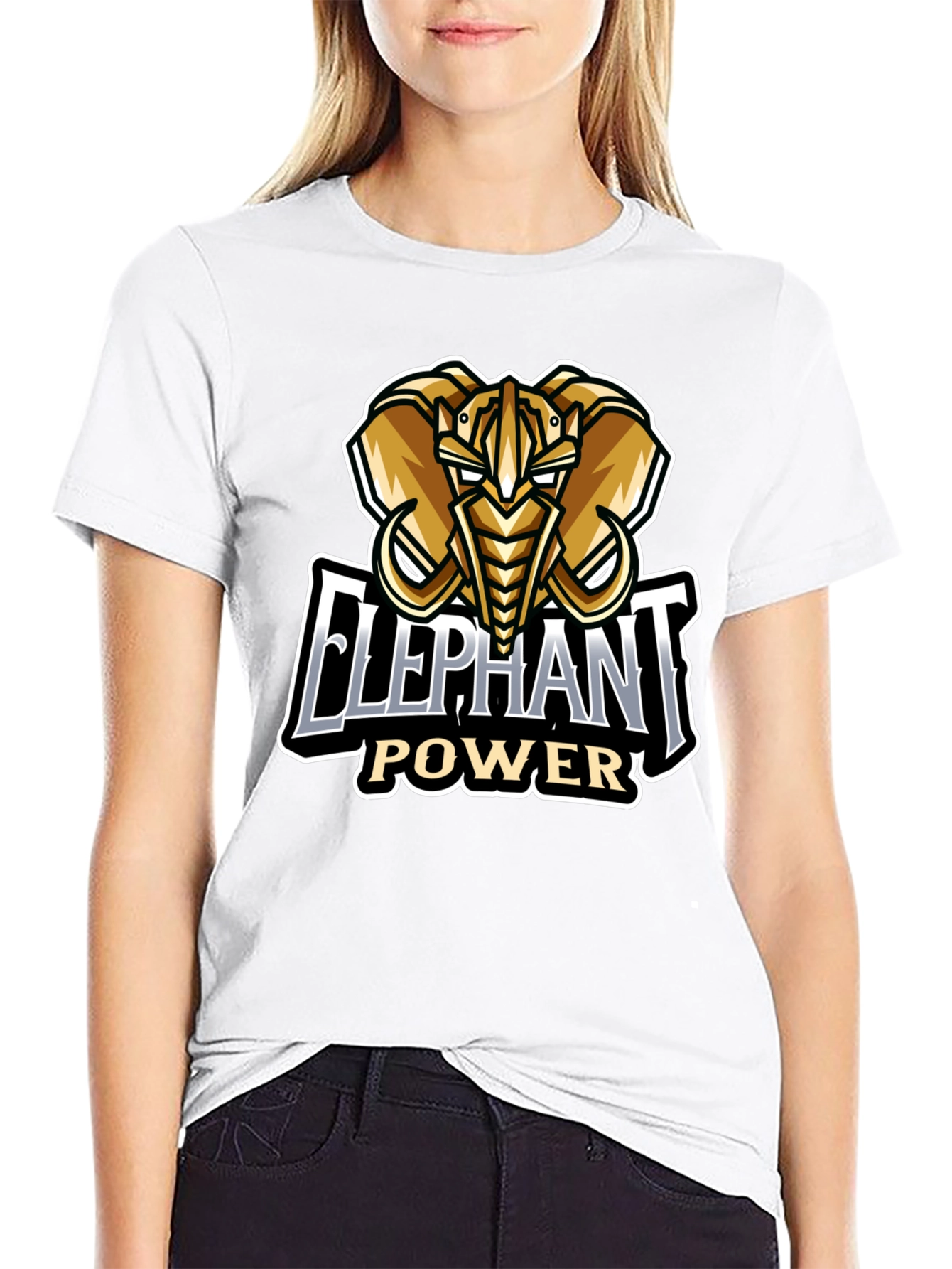 Elephant Power Graphic T-Shirt