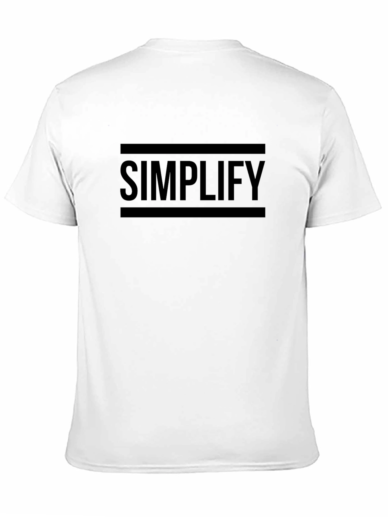 Simplify Black Graphic Tee - Minimalist Design