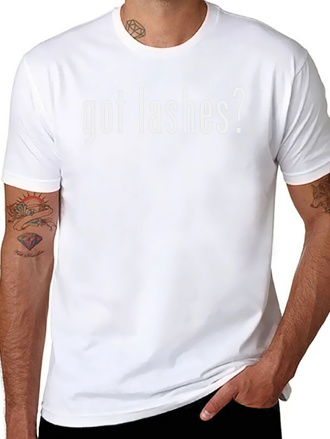 Got Lashes? Black Graphic T-Shirt