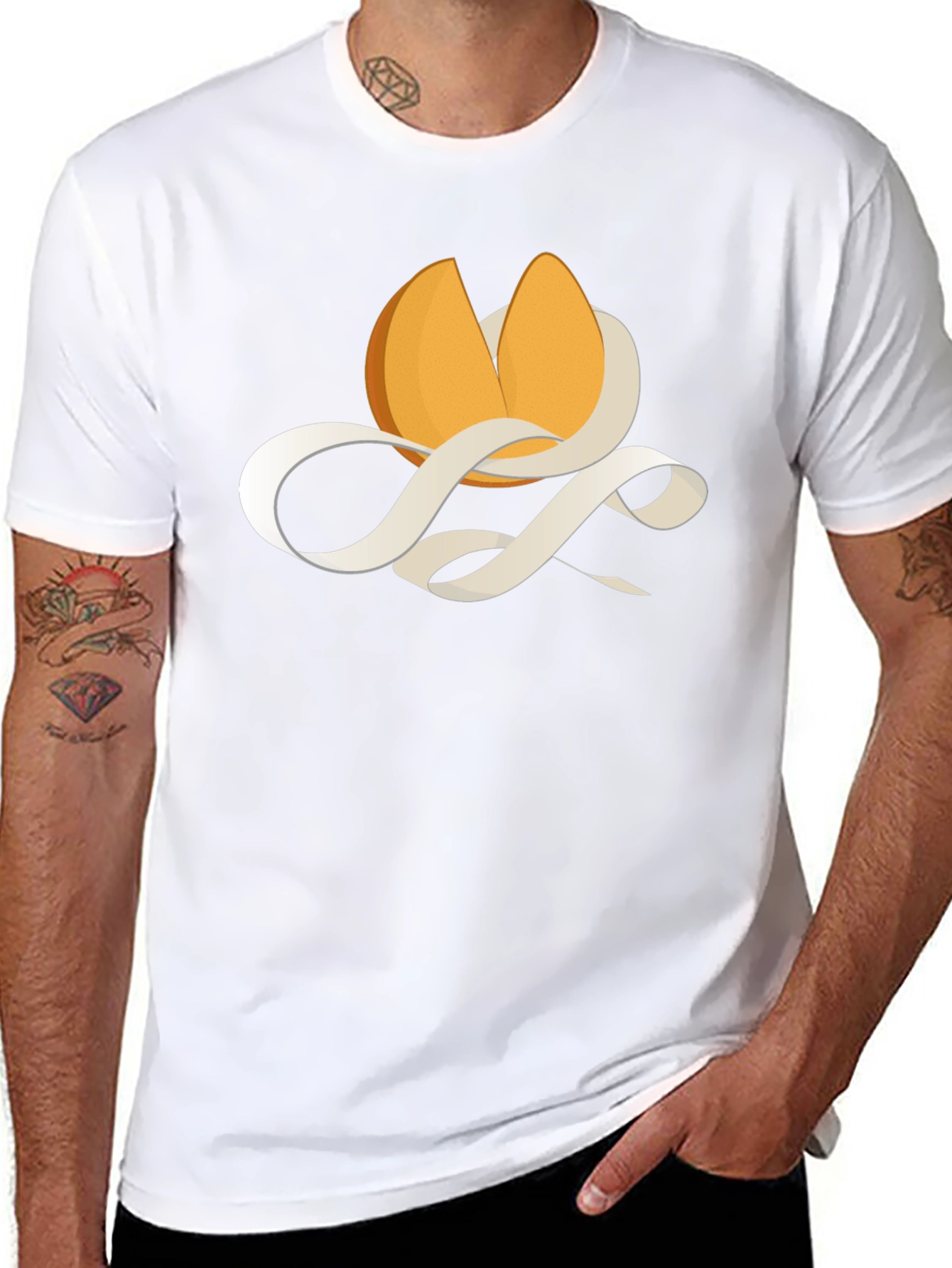 Fortune Cookie Graphic Tee - Mens Black T-Shirt