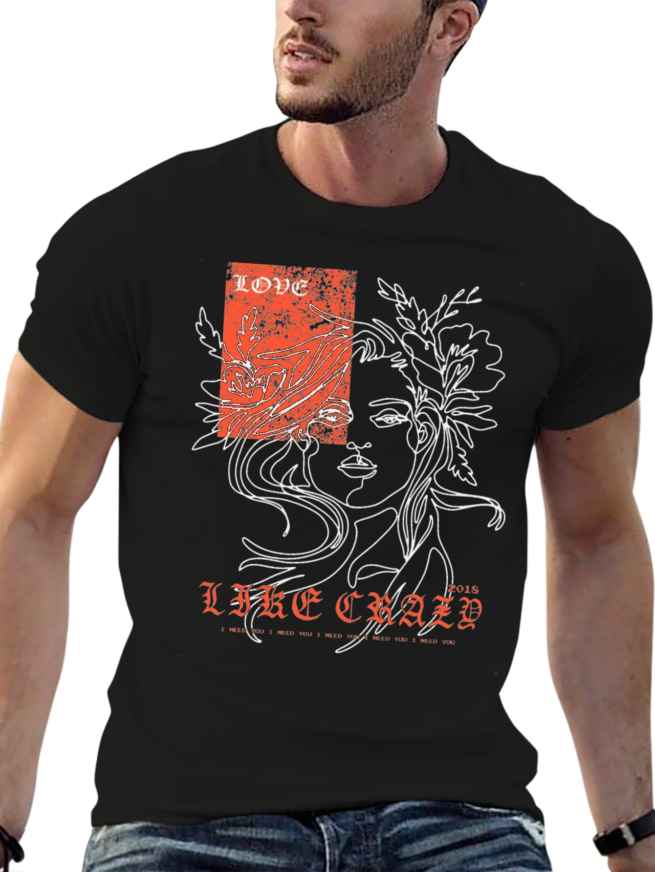 Love Like Crazy Graphic Tee - Black