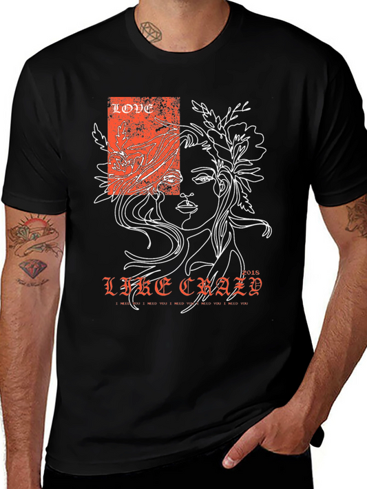 Love Like Crazy Graphic Tee - Black