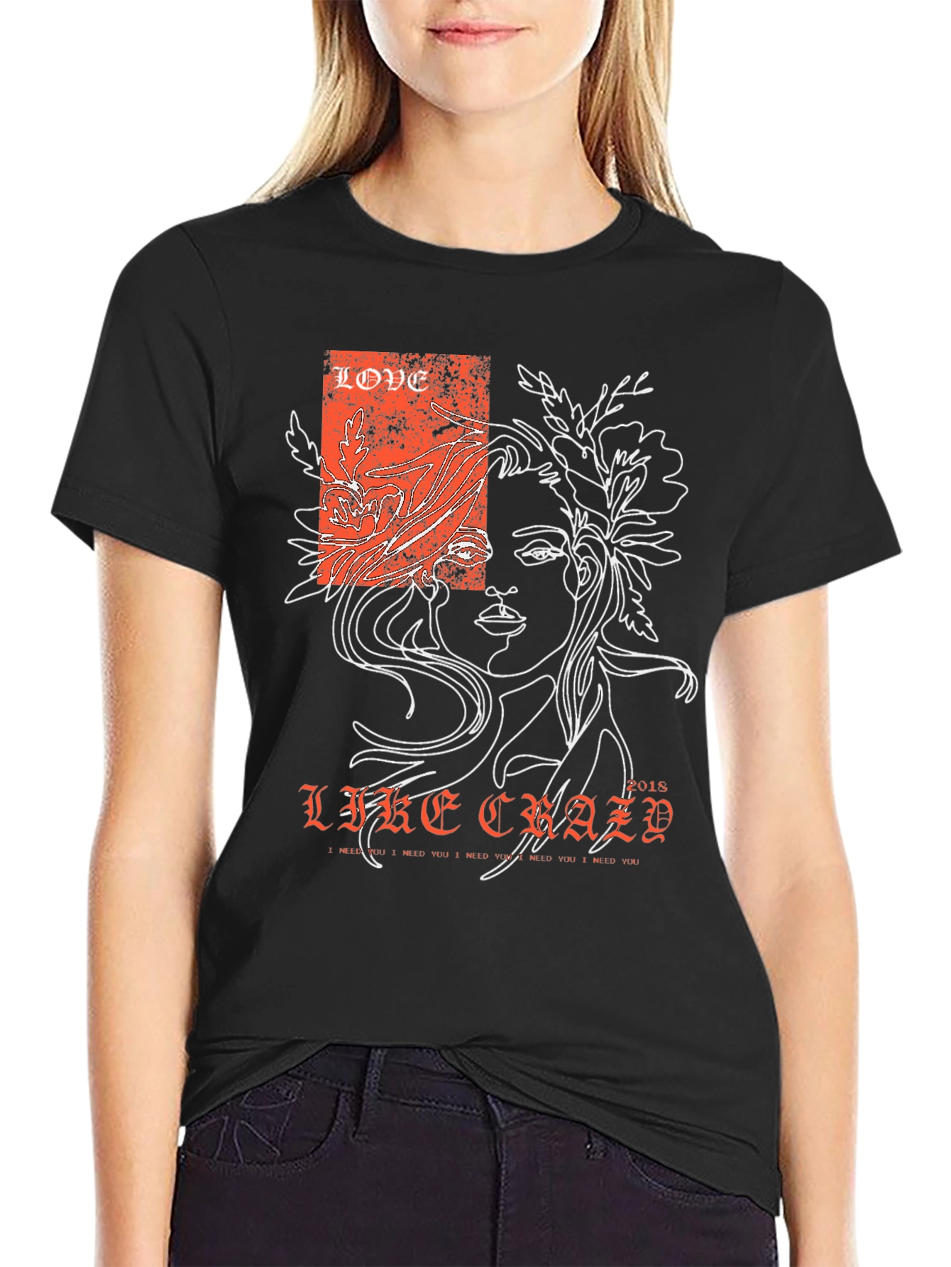 Love Like Crazy Graphic Tee - Black