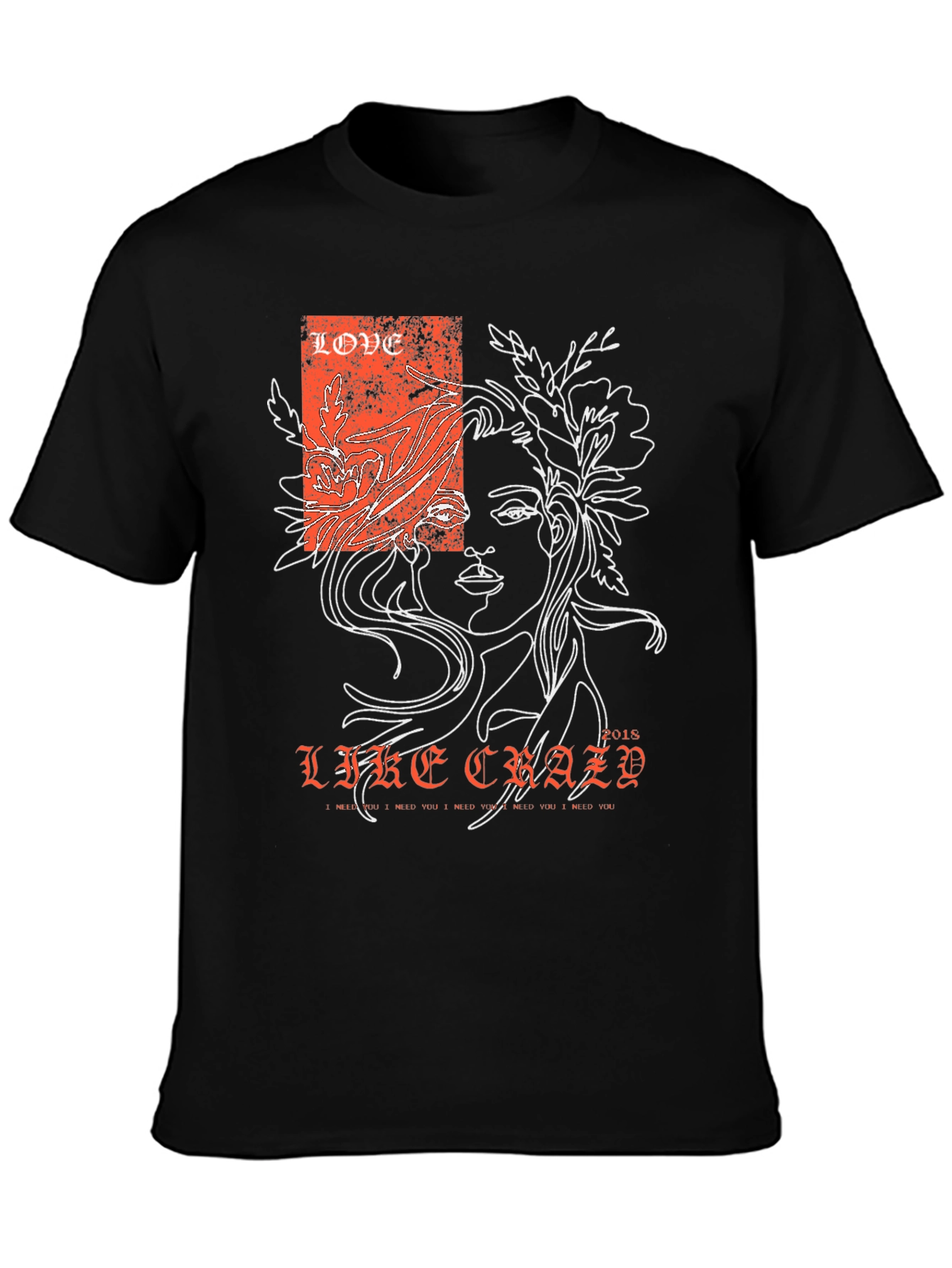 Love Like Crazy Graphic Tee - Black