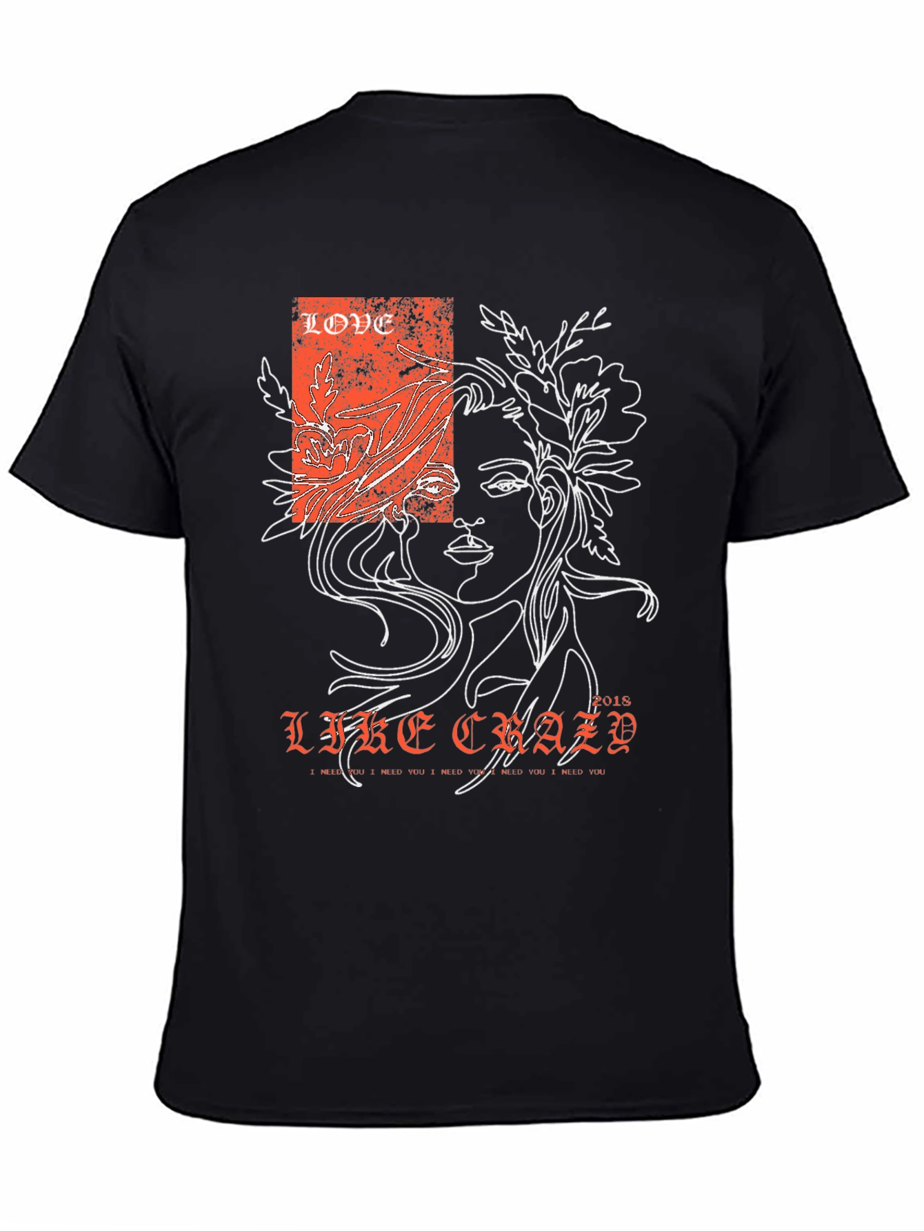 Love Like Crazy Graphic Tee - Black